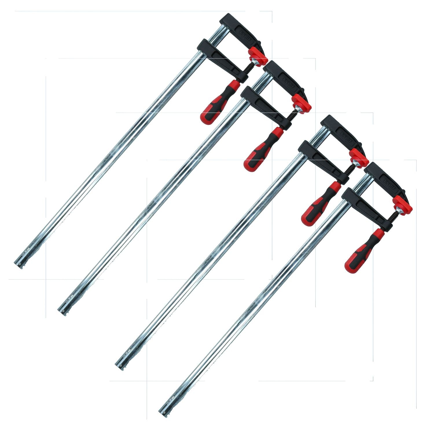 Pinces coulissantes en F pour barre de serrage, support de fixation pour profilé, outil de fixation 600 mm x 80 mm