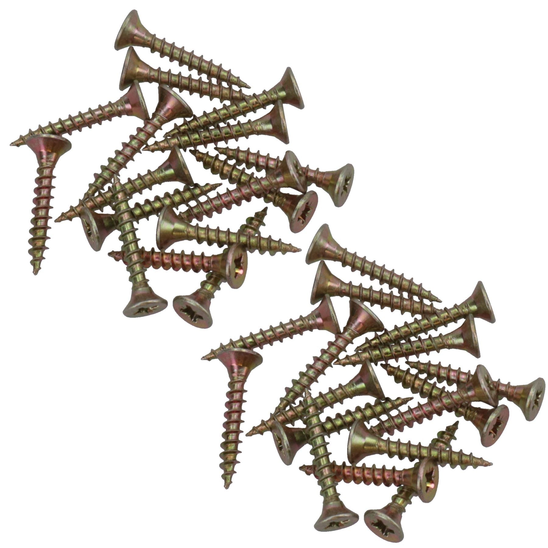 4 mm x 25 mm Senkkopfschrauben für Holzspanplatten, PZ2-Antrieb