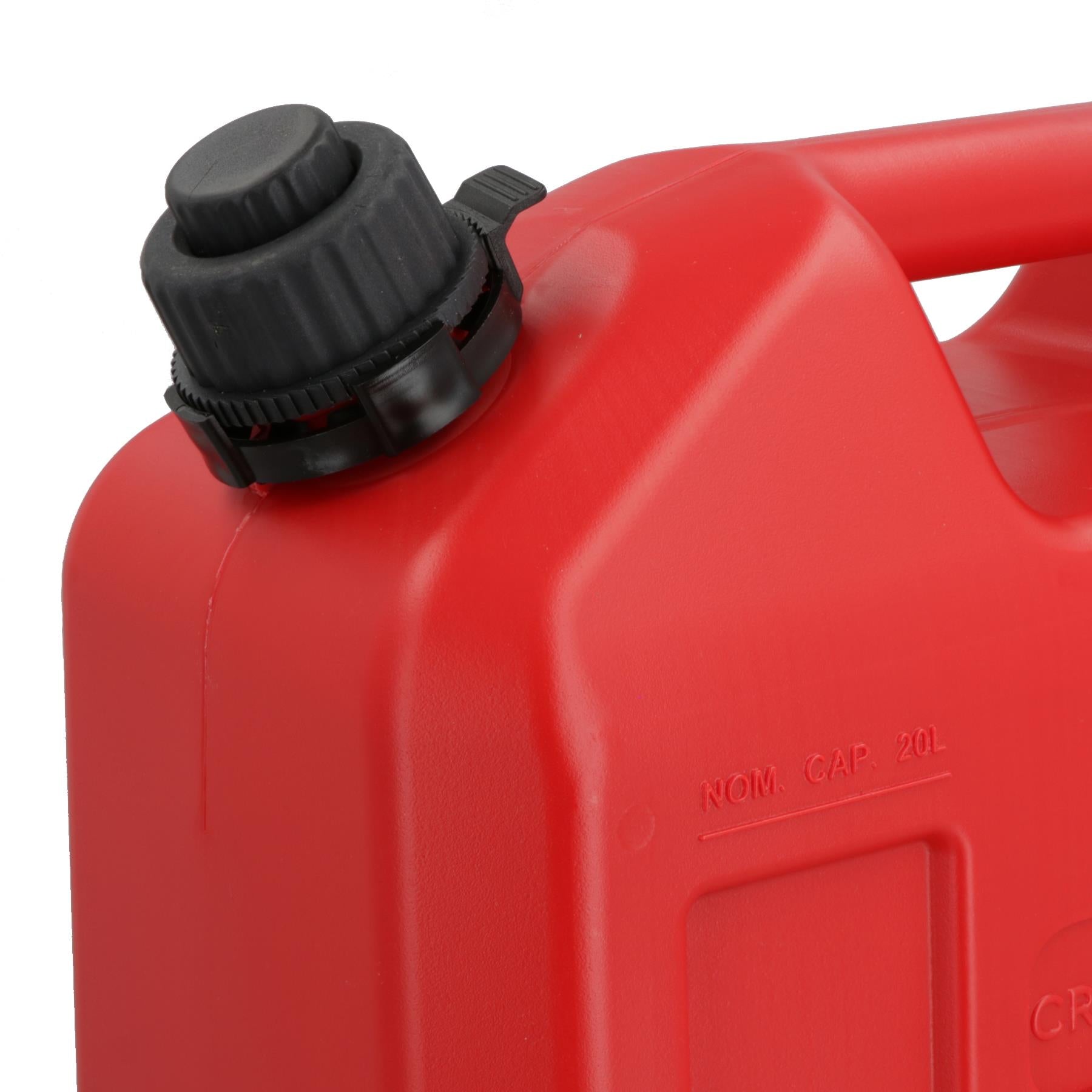 20L Plastic Fuel Jerry Can & Auto Spout Petrol Diesel Storage 20 Litre Made in Italy