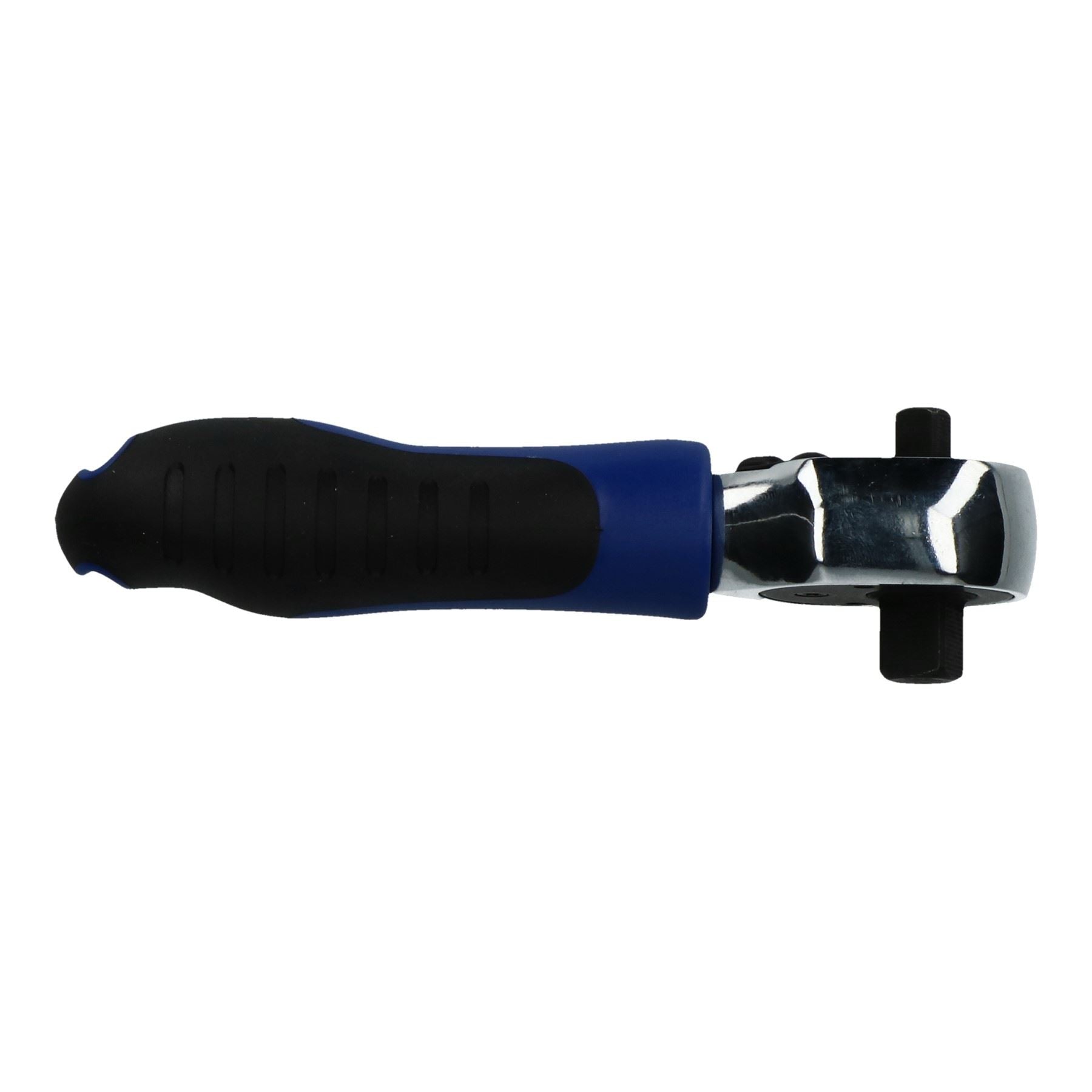 Clé à cliquet double à tête courte 1/4" et 3/8" avec manche réversible à 72 dents