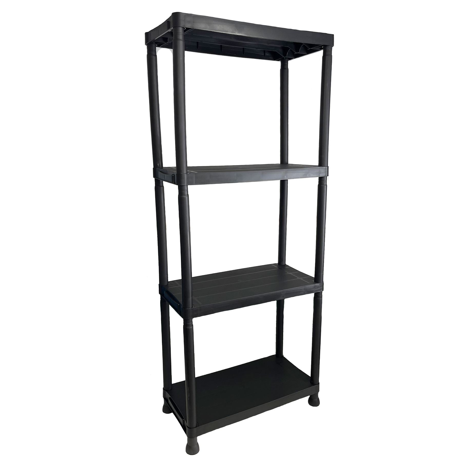 Heavy Duty 4 Tier Plastic Shelving Shelf Unit Home Office Storage 131 x 61 x 30cm