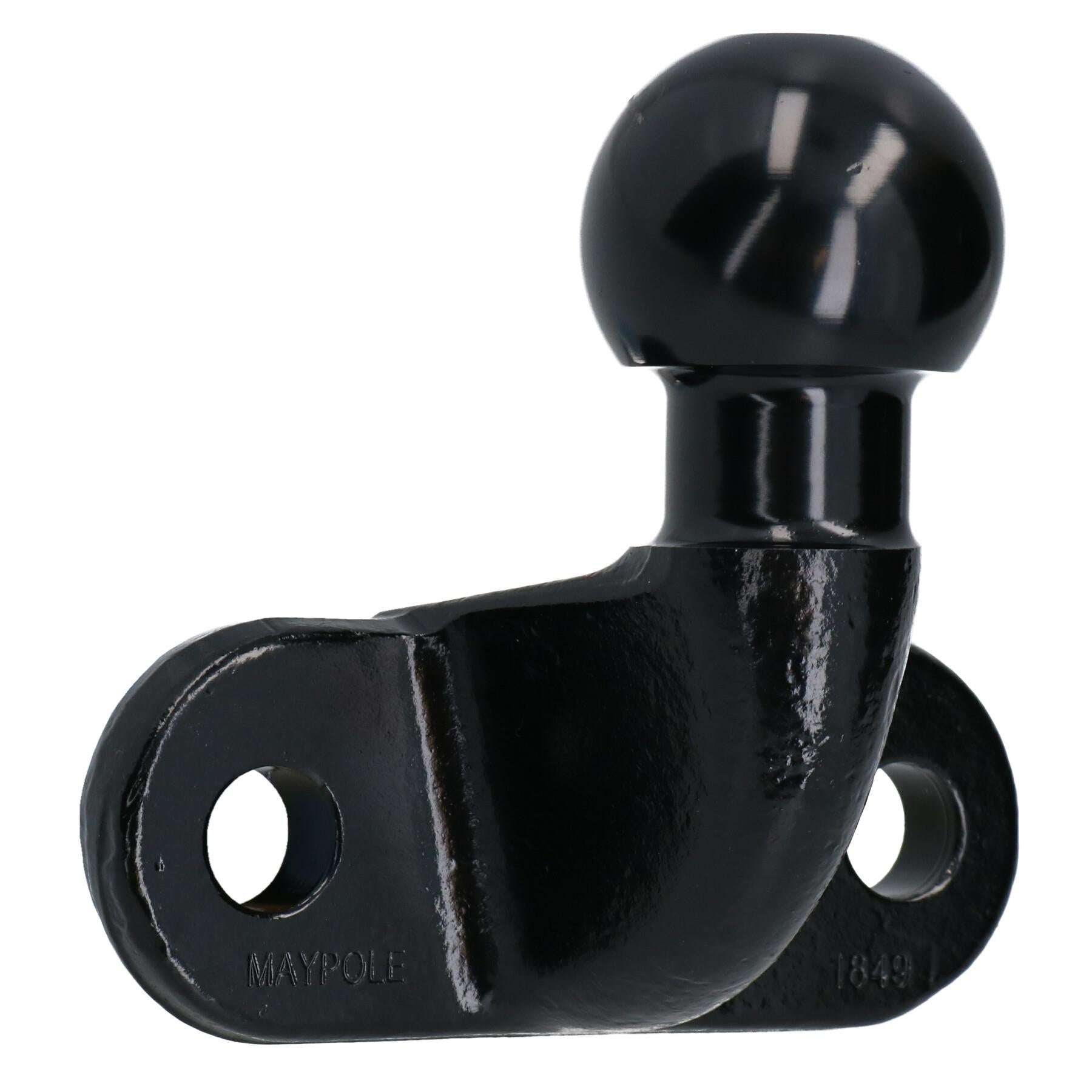 Robuste, 50 mm schwarze Anhängerkupplung für Anhängerkupplungen, Standardmontage, EU-Zulassung