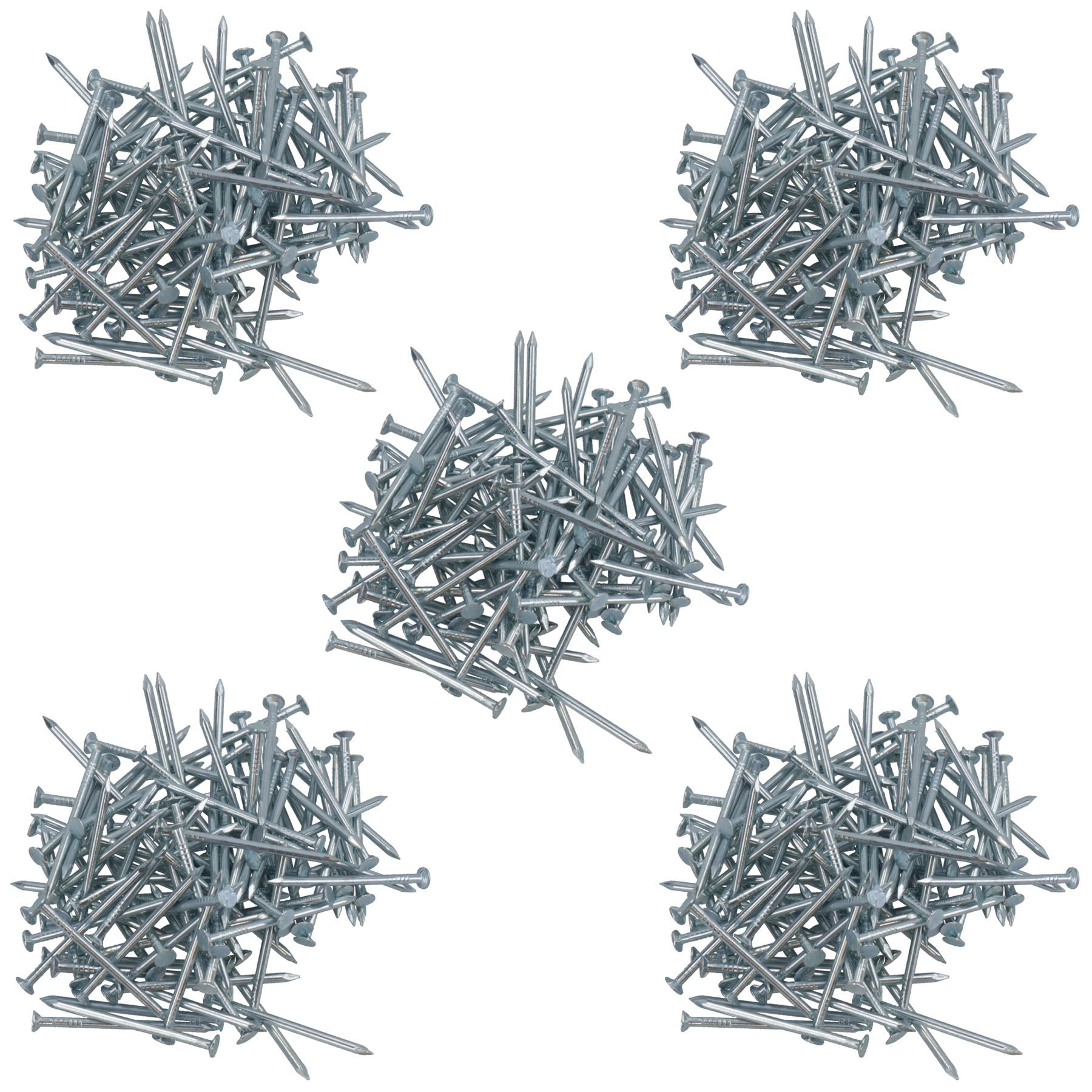 Clous à tête ronde en fil de fer 1,6 mm x 30 mm pour bois zingué