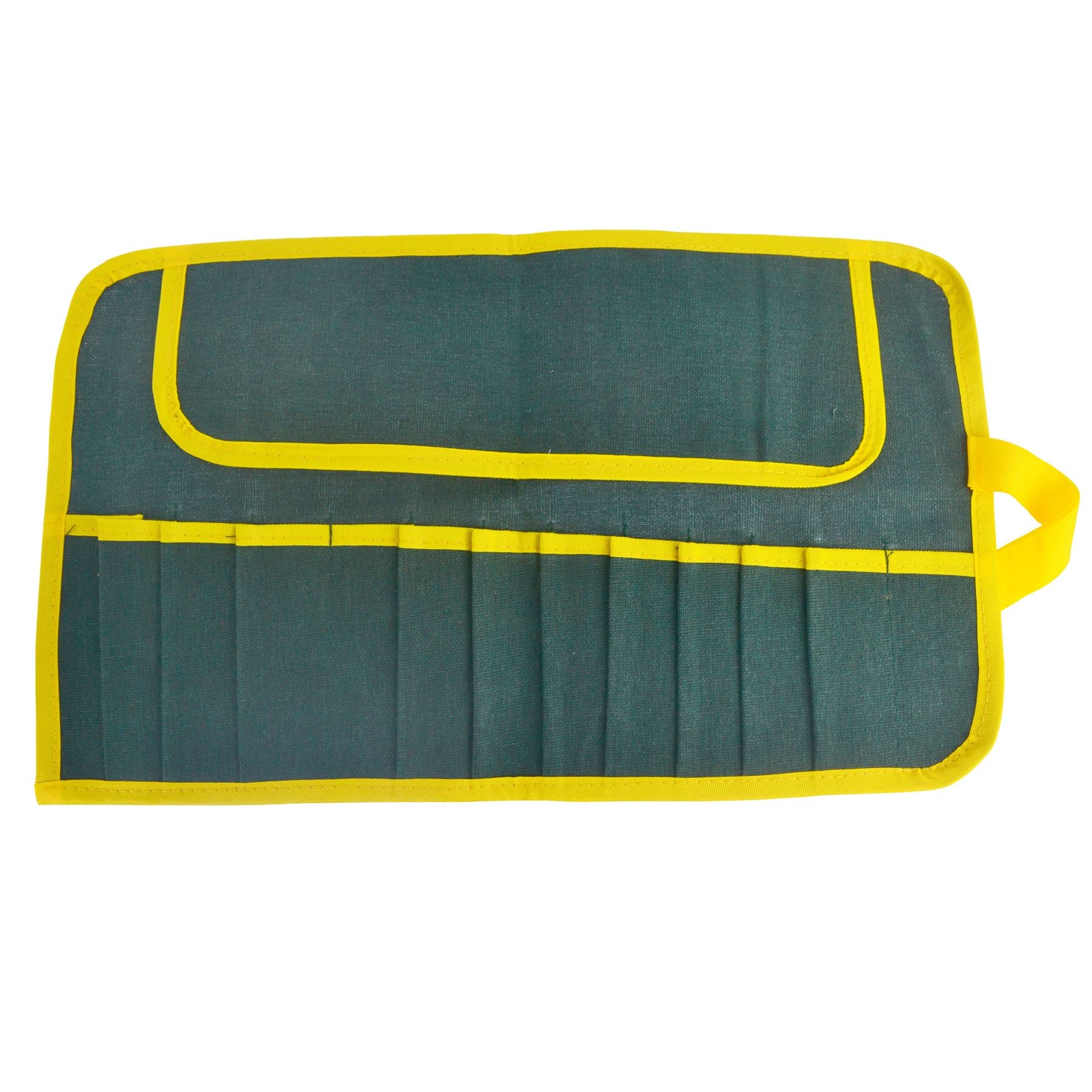Werkzeugrolle aus Segeltuch mit 12 Taschen für Meißel/Zimmerei/Schraubenschlüssel/Schraubenschlüssel TE712