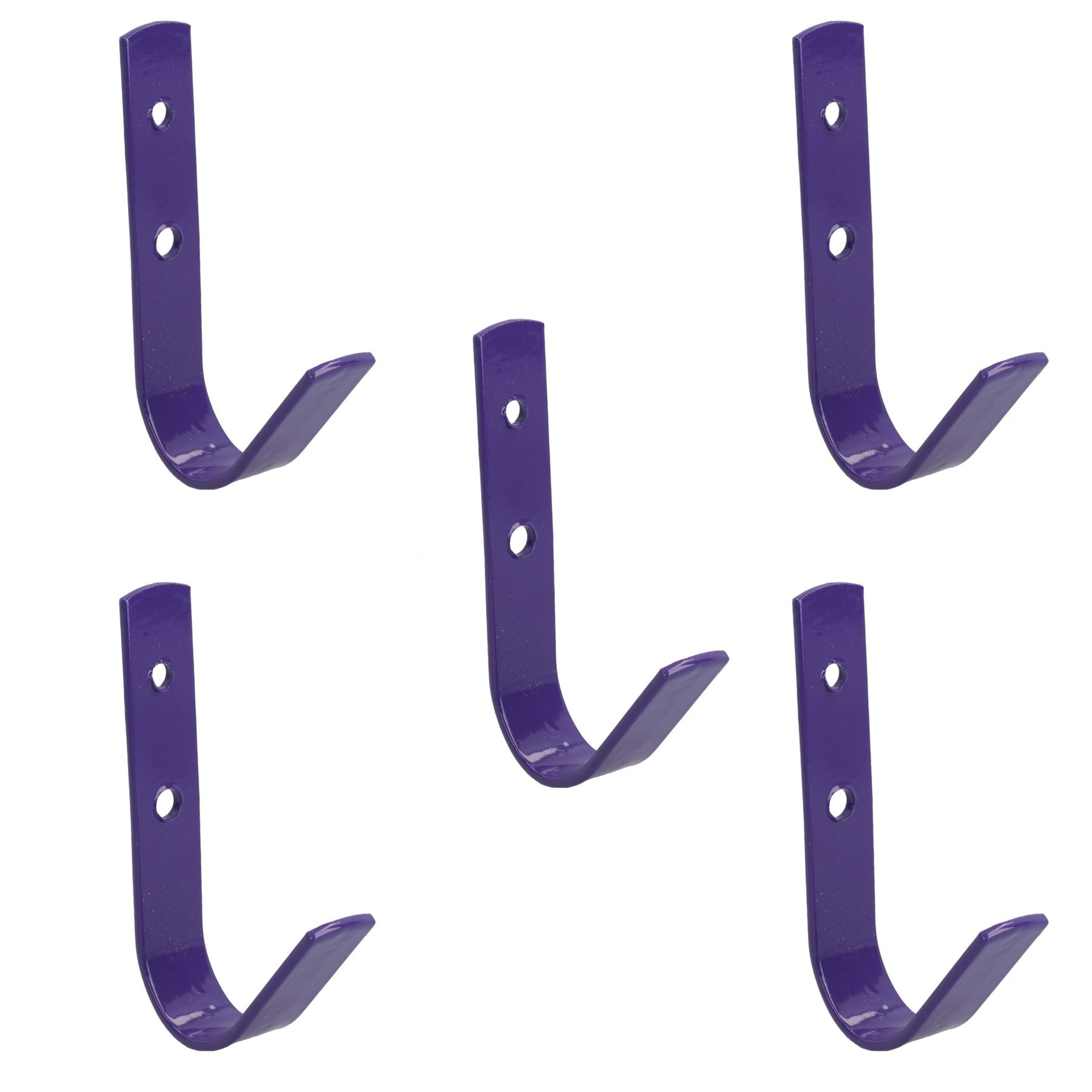 5 Heavy Duty Purple General Purpose Equestrian Horse Stable Tack Room Hook