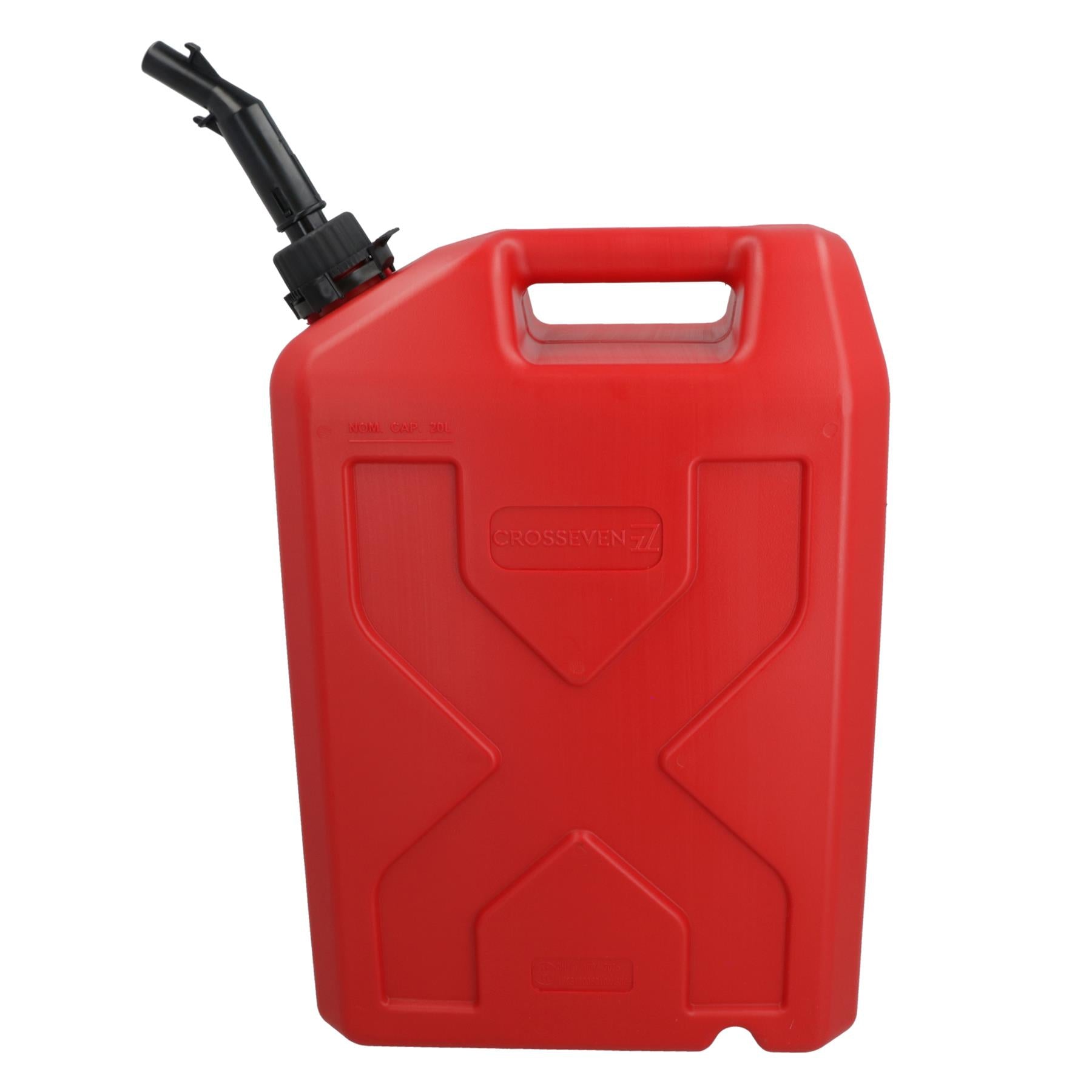20L Plastic Fuel Jerry Can & Auto Spout Petrol Diesel Storage 20 Litre Made in Italy