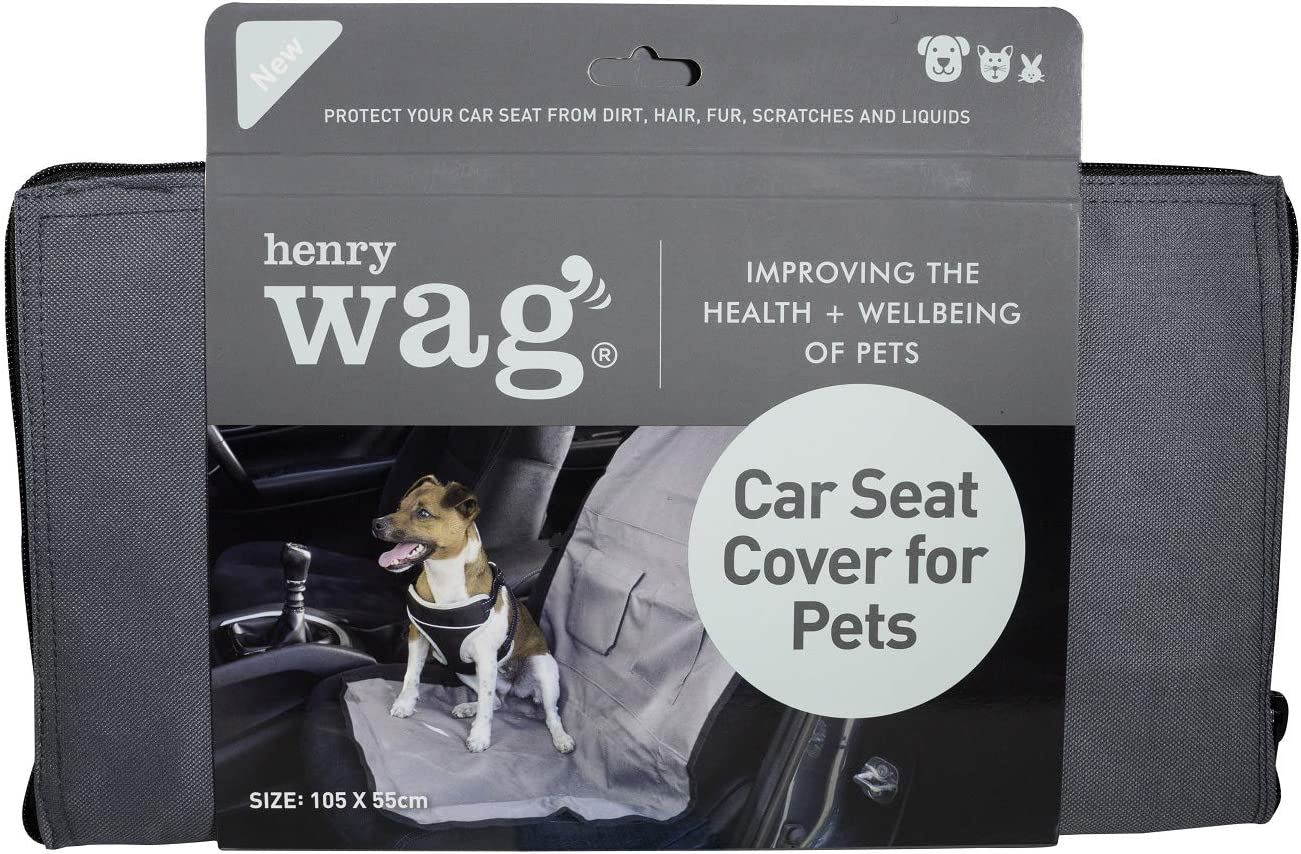 Housse de protection durable pour siège de voiture pour chien, pour voyages en voiture, avec poche de rangement