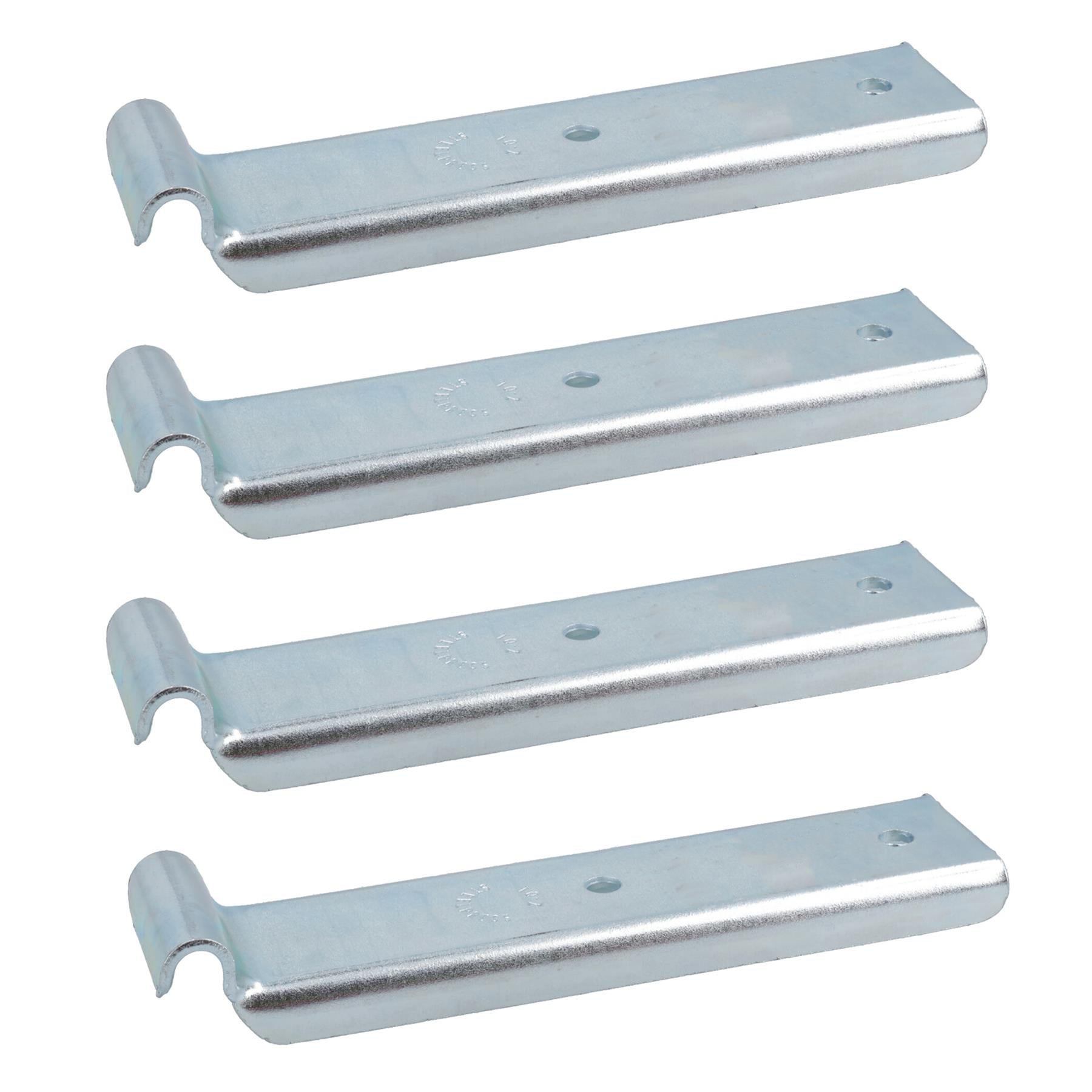 Anhänger-Haltehaken, lang, über der Mitte verriegelbar, 126 mm x R3,5, 280 kg Tragkraft