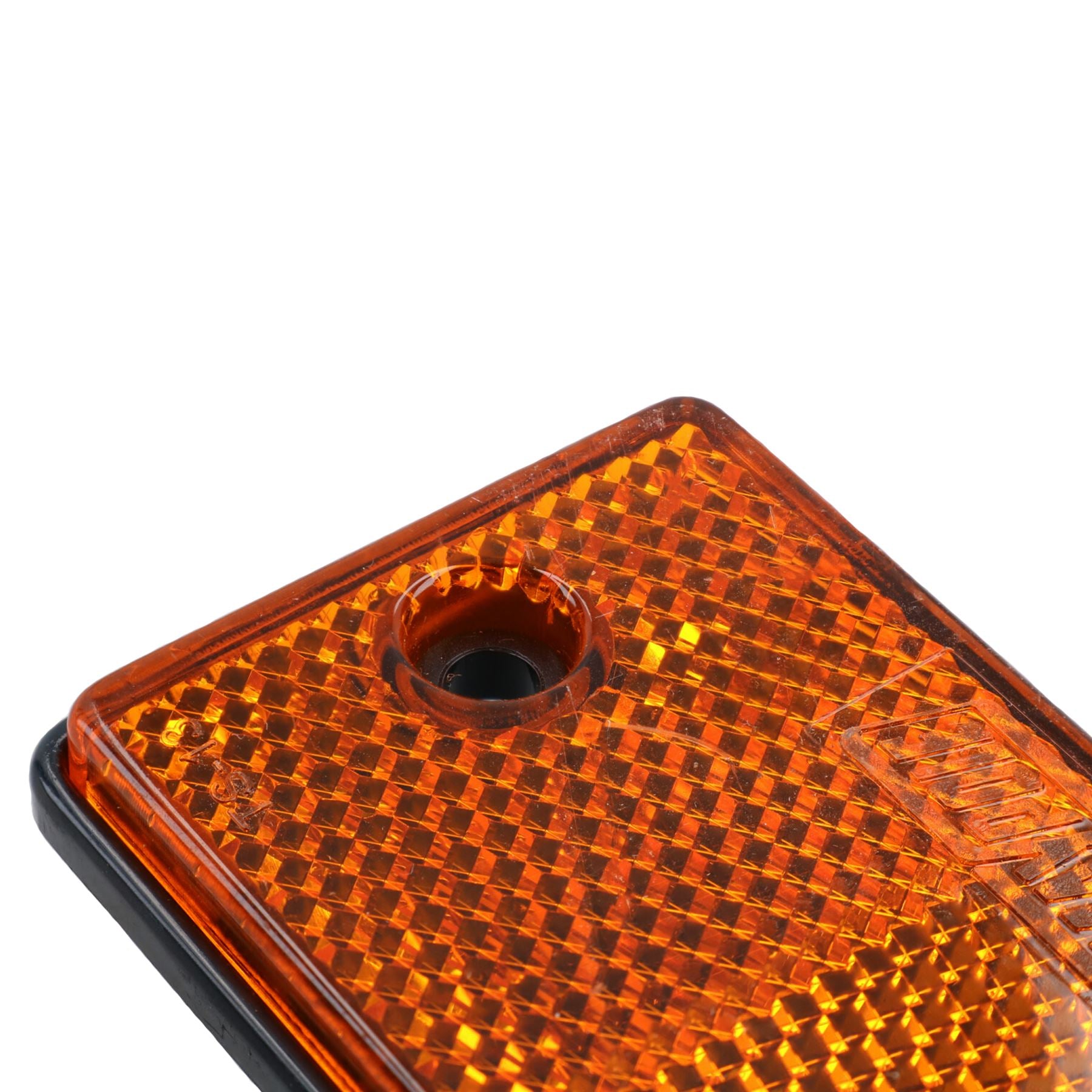 Amber Rectangular Side Reflector Pack of 4 Trailer Fence Gate Post TR068