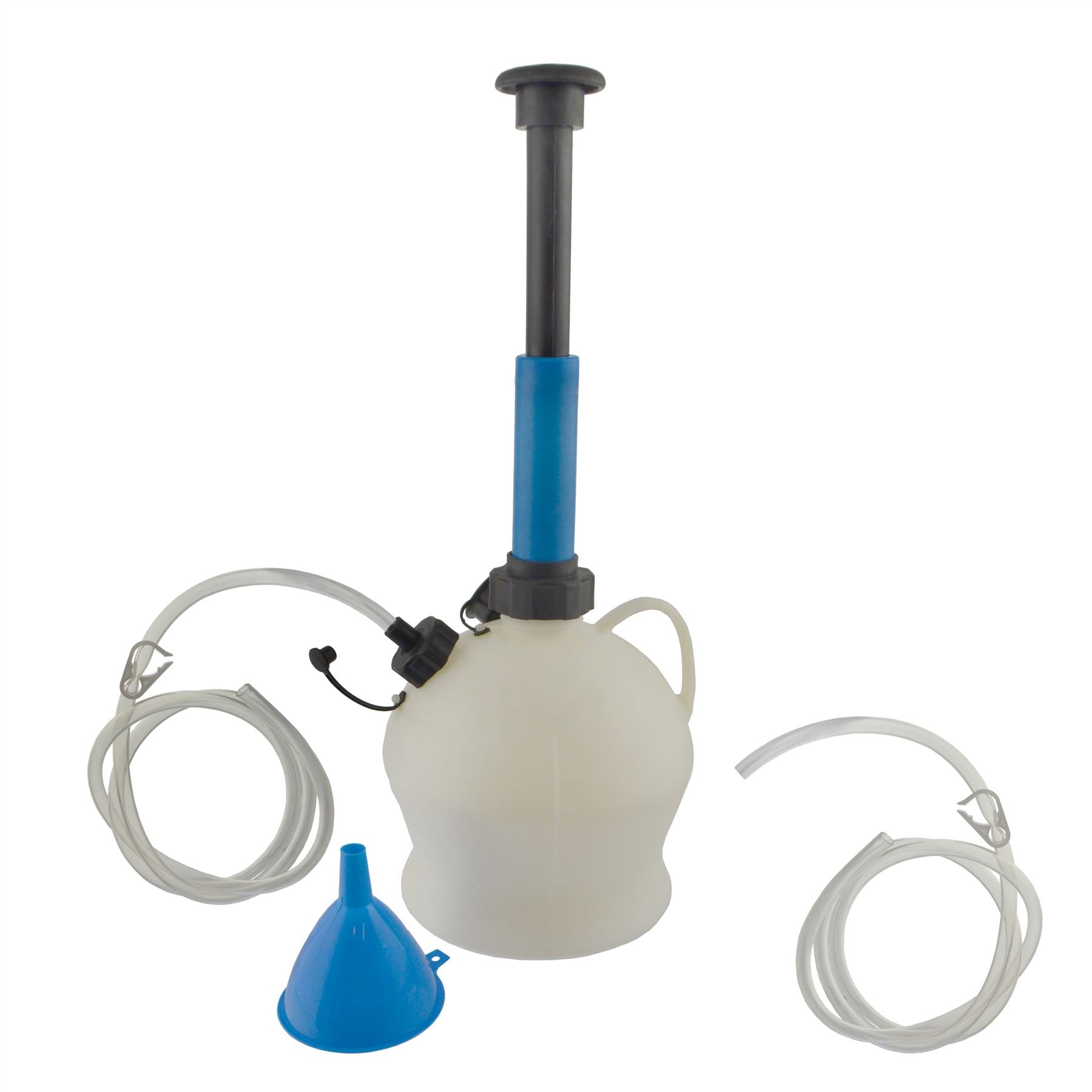 Pompe à siphon et récipient pour extraction d'huile et de fluides 4 litres Sil103