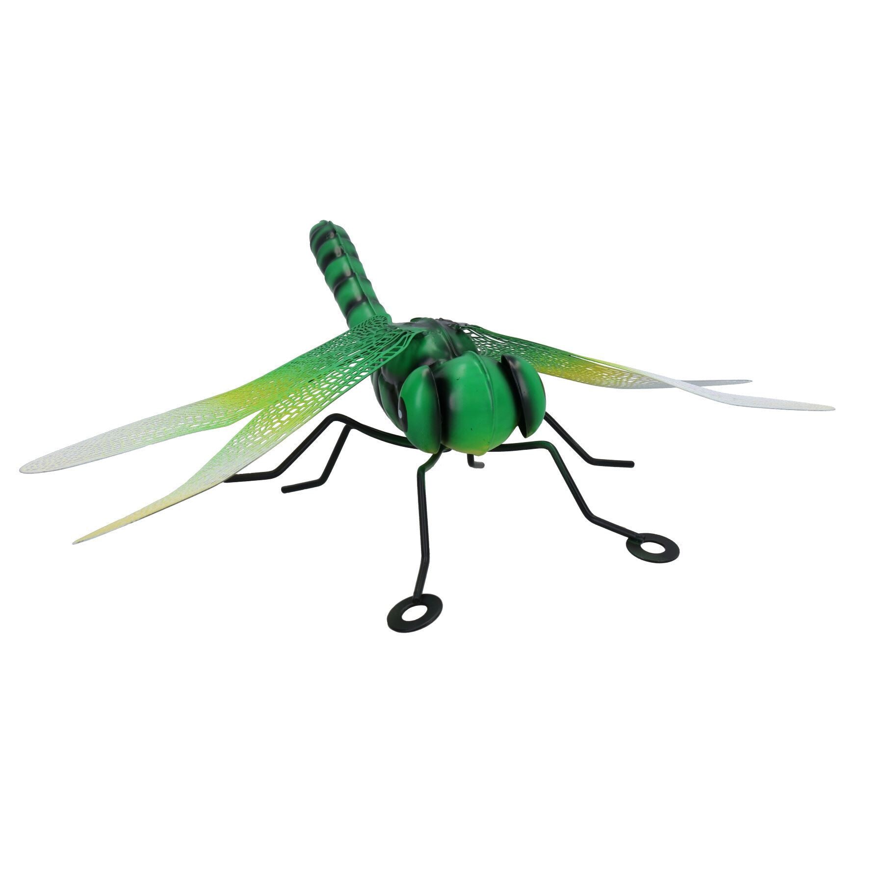 Lot de 3 petites libellules en métal pour décoration murale de jardin ou de maison