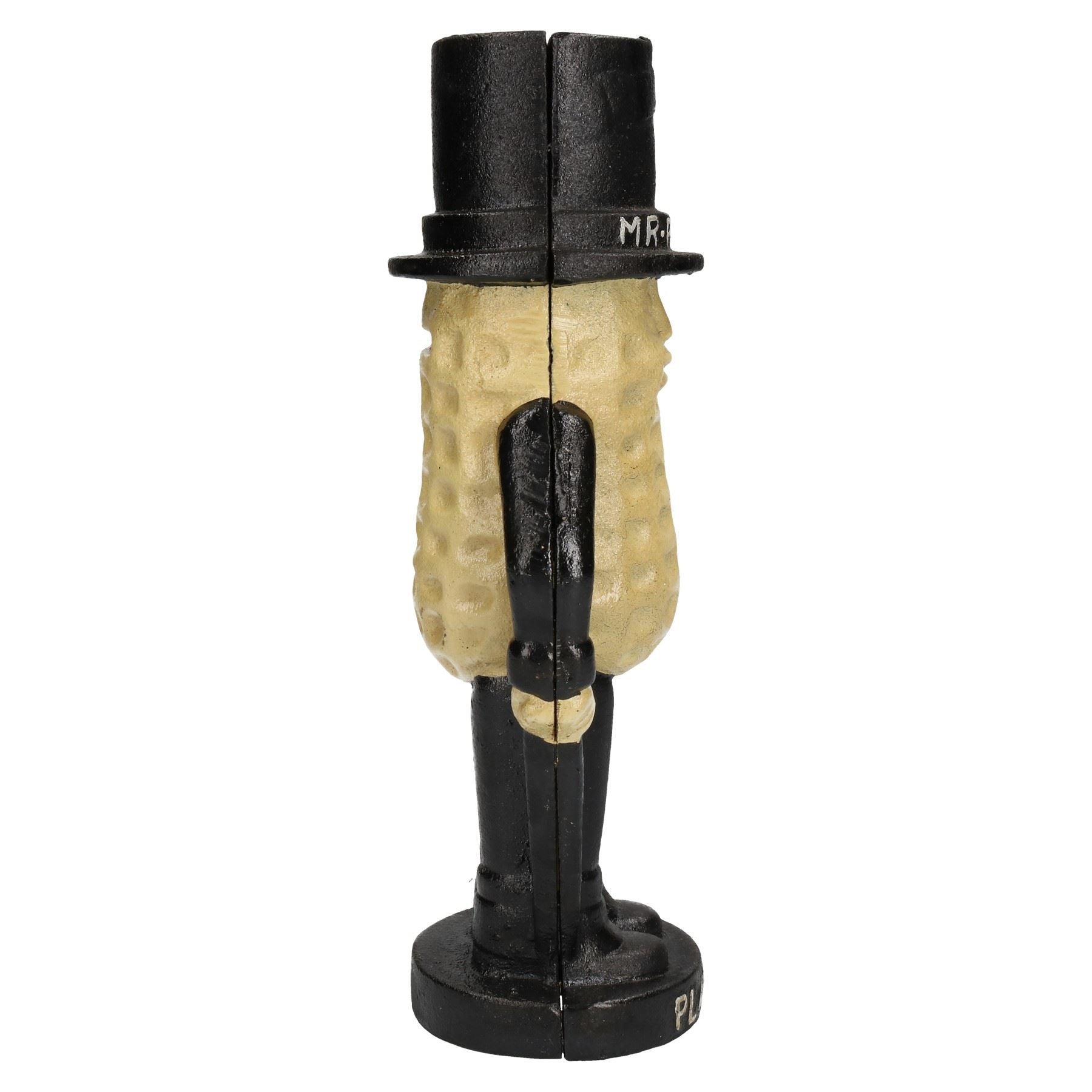 Große Mr. Peanut Spardose Bank Jar Pflanzgefäße Maskottchen Gusseisen Statue Figur
