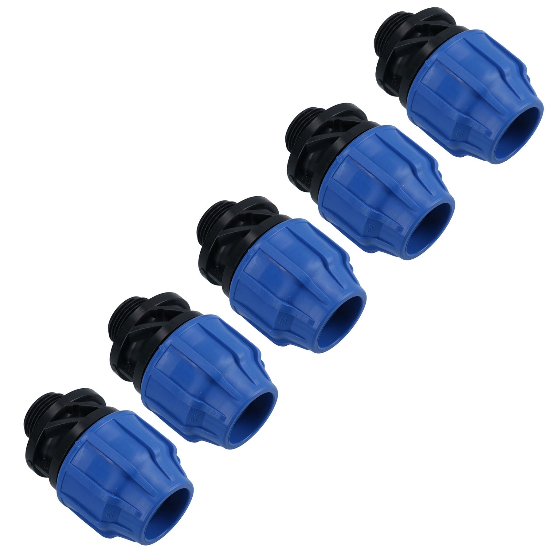 Raccord de compression pour adaptateur mâle MDPE 32 mm x 1" pour tuyau d'eau PN16