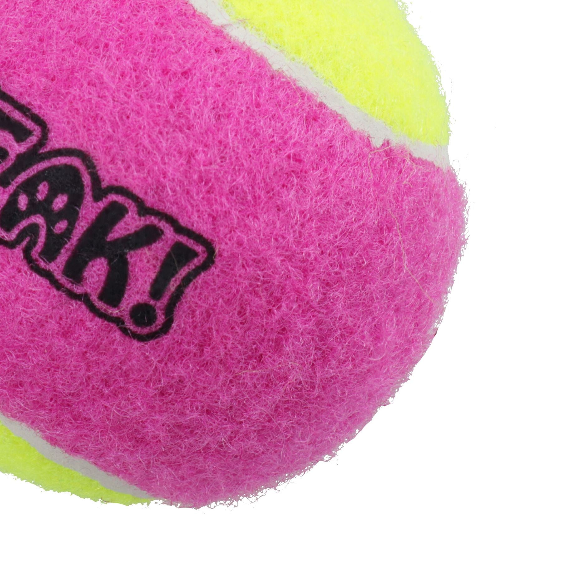 1 balle de tennis couinante de taille moyenne pour chiot - 6,5 cm - Couleurs assorties