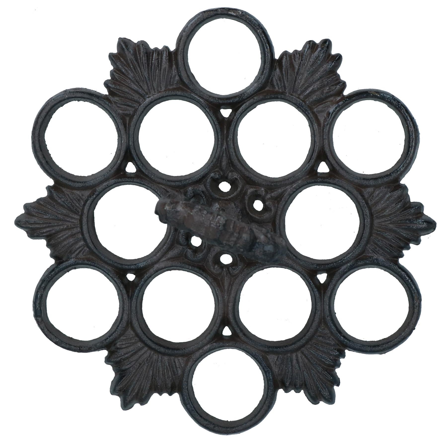 12 Eierhalter Rack Korb Gusseisen Metall Küche Huhn Lagerung Kochgeschirr