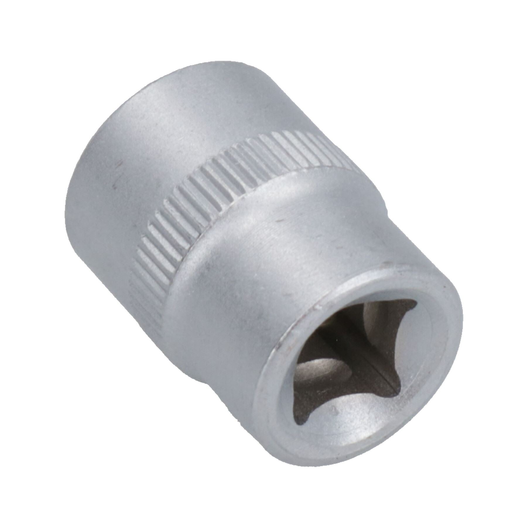 Innen-Torx-Steckschlüssel, flach, Stern E, 1/4" + 3/8" Antrieb, E4 – E18, 10-teiliger Satz