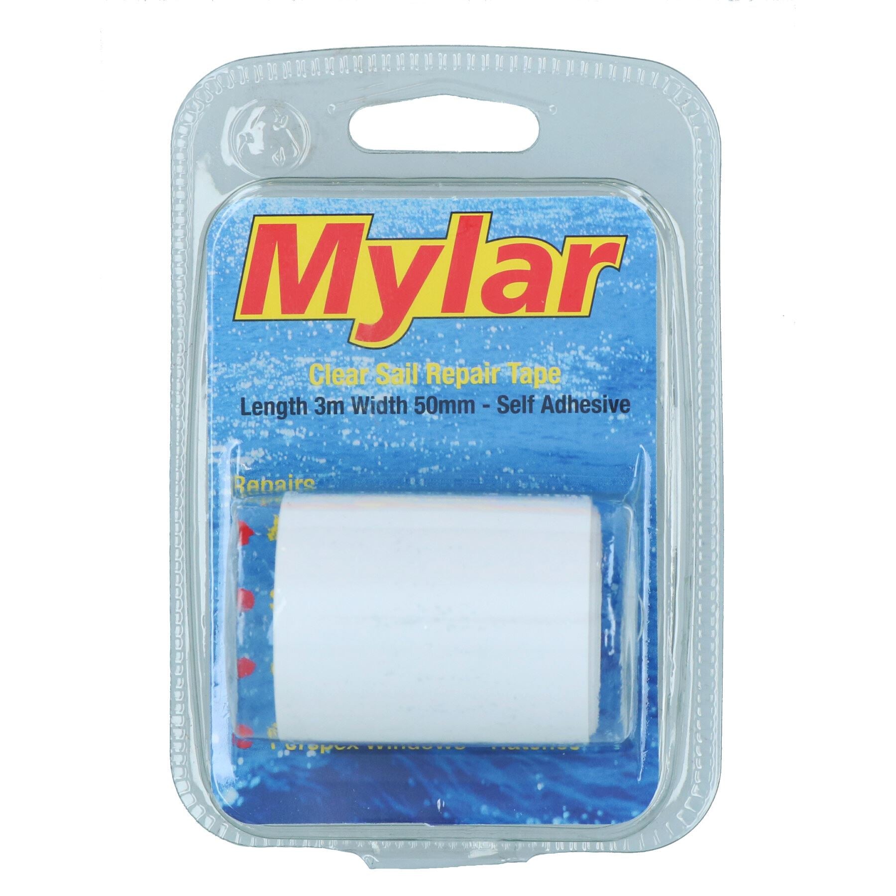Ruban de réparation de voile Mylar Kevlar Rouleau de 3 m pour fenêtre transparente de bateau