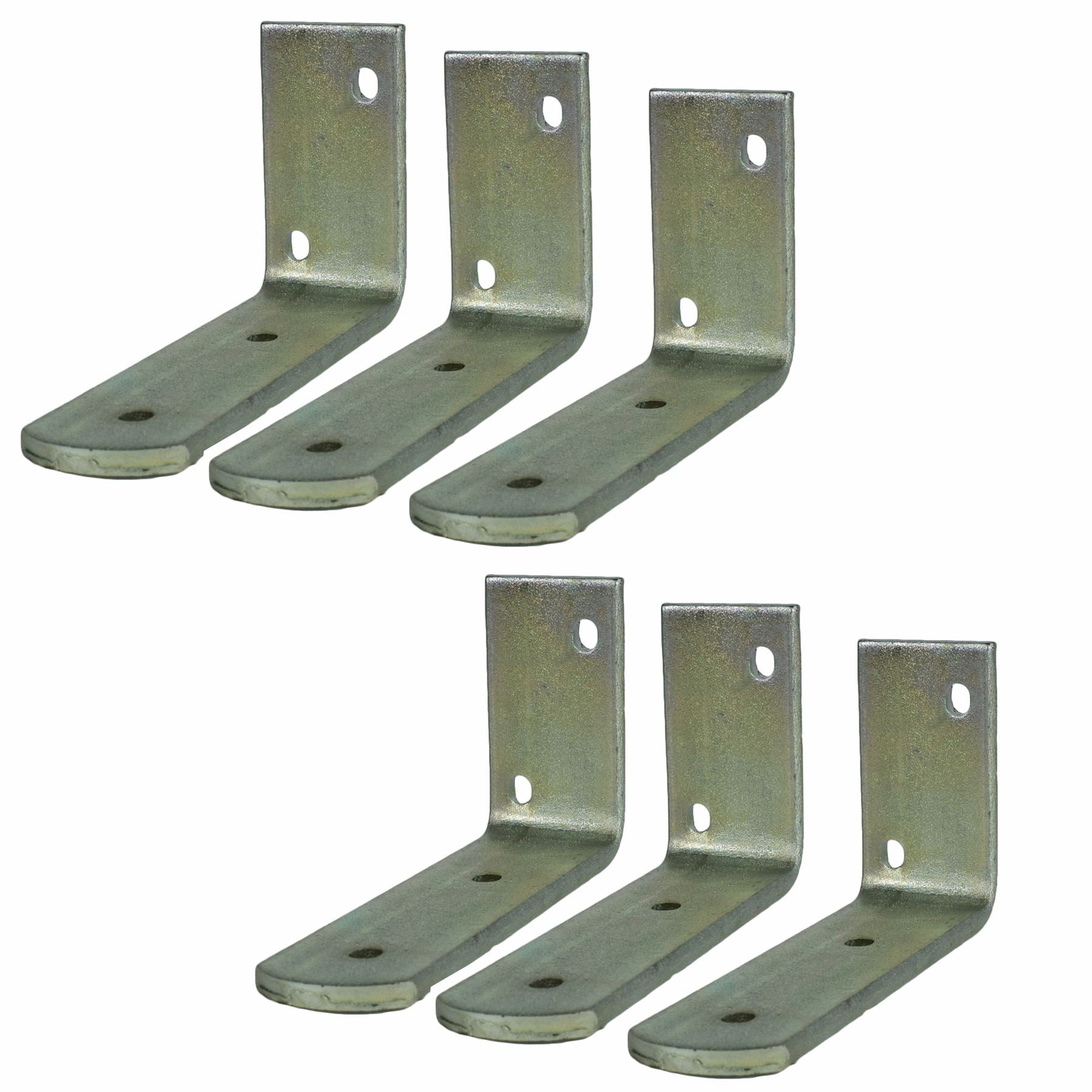 Paire de garde-boue tandem pour roues jumelées de 10 po, 48 po x 7 po et 6 petits supports