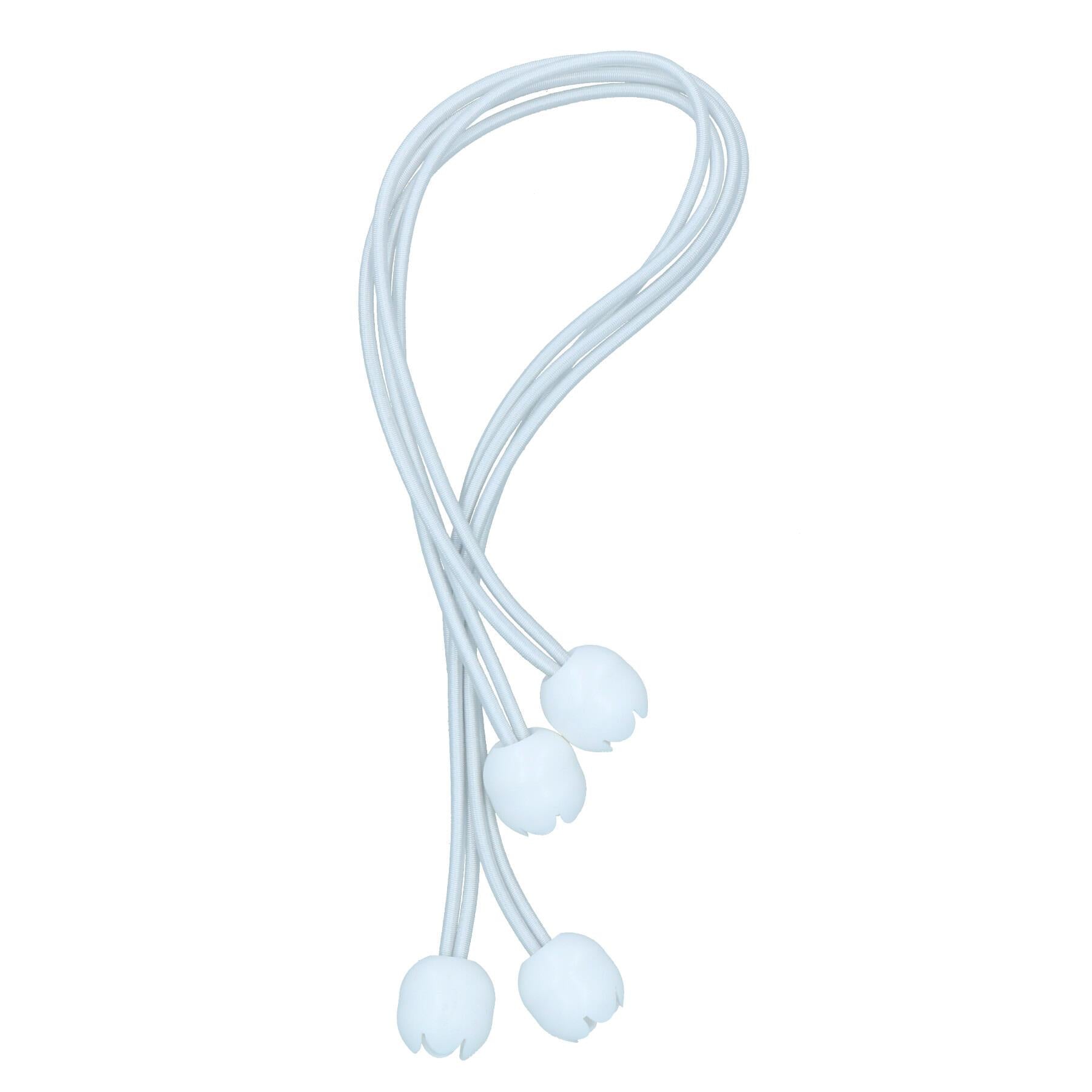 Lot de 10 tendeurs de voile à boules élastiques de 30 à 50 cm de long et cordon élastique de 4 mm pour bateau, yacht, canot