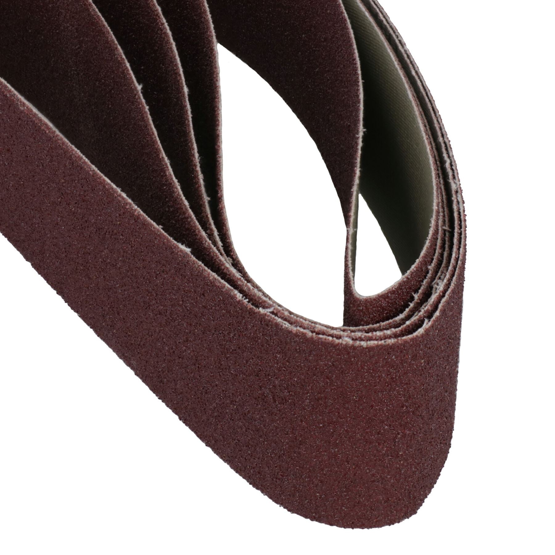 Bandes abrasives durables 686 mm x 50 mm, grain moyen 80, oxyde d'aluminium pour meuleuses