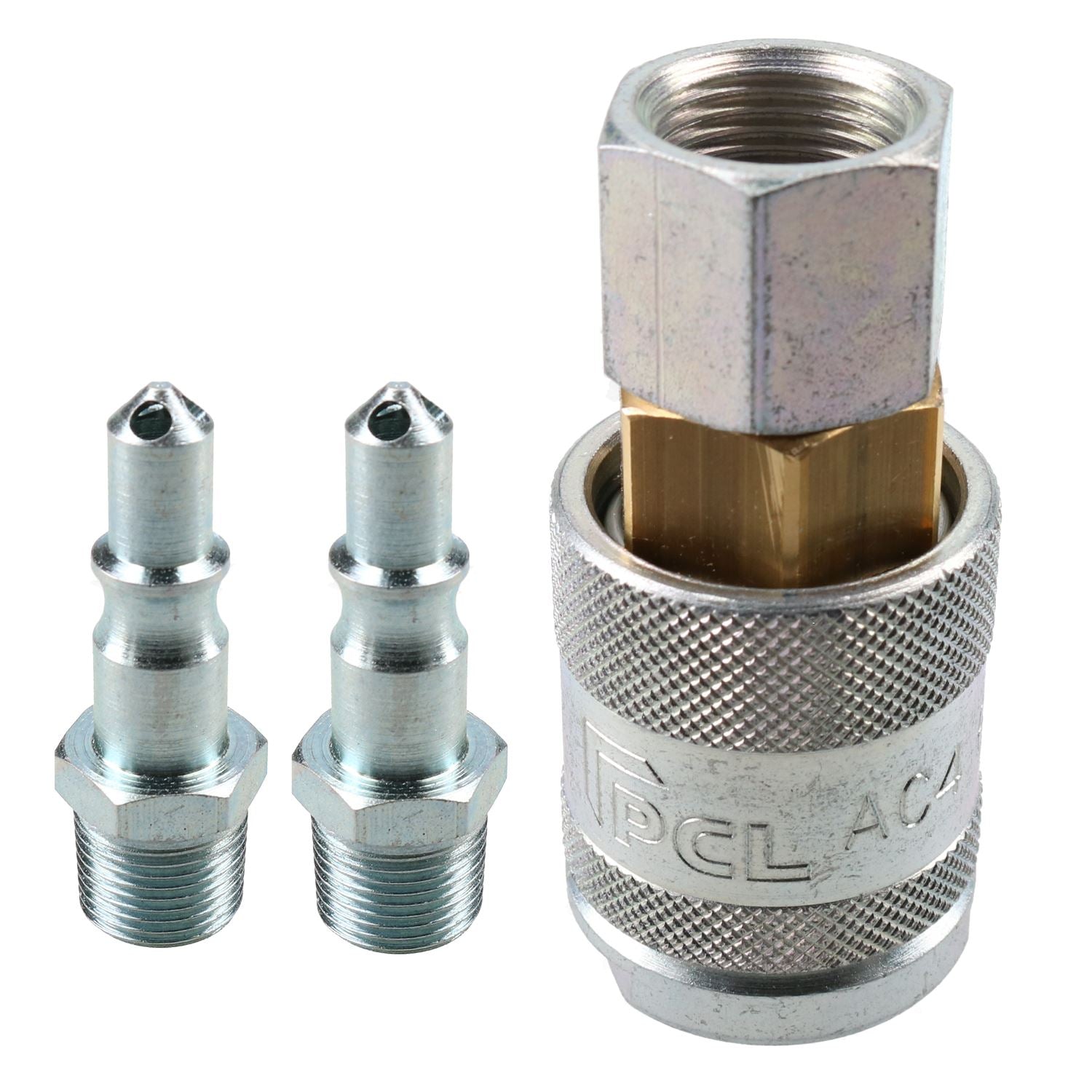 Raccords pneumatiques à filetage femelle et adaptateur mâle PCL série 60 BSP 3/8"