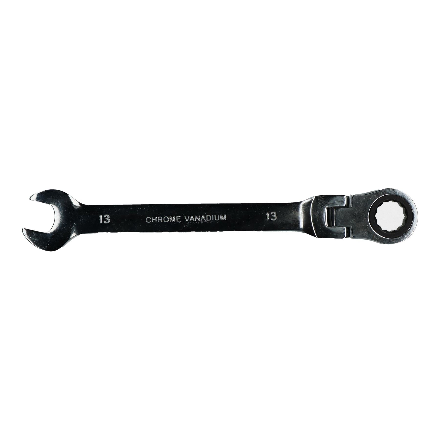 Clé mixte à cliquet flexible de 13 mm, clé métrique à 72 dents, extrémité ouverte