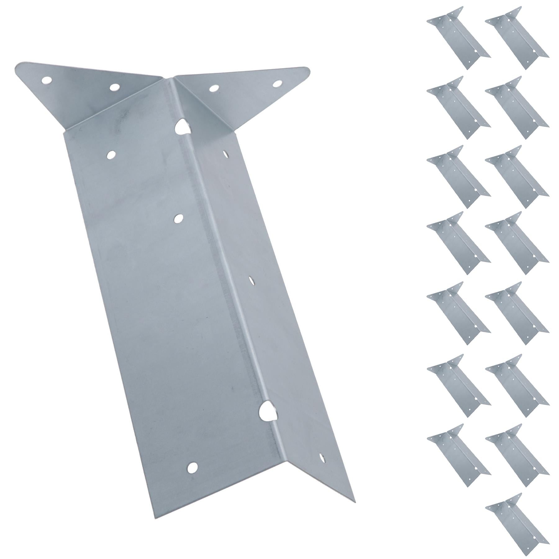 Arris Rail Bracket Fence Post Support Galvanised 100mm, 225mm or 300mm