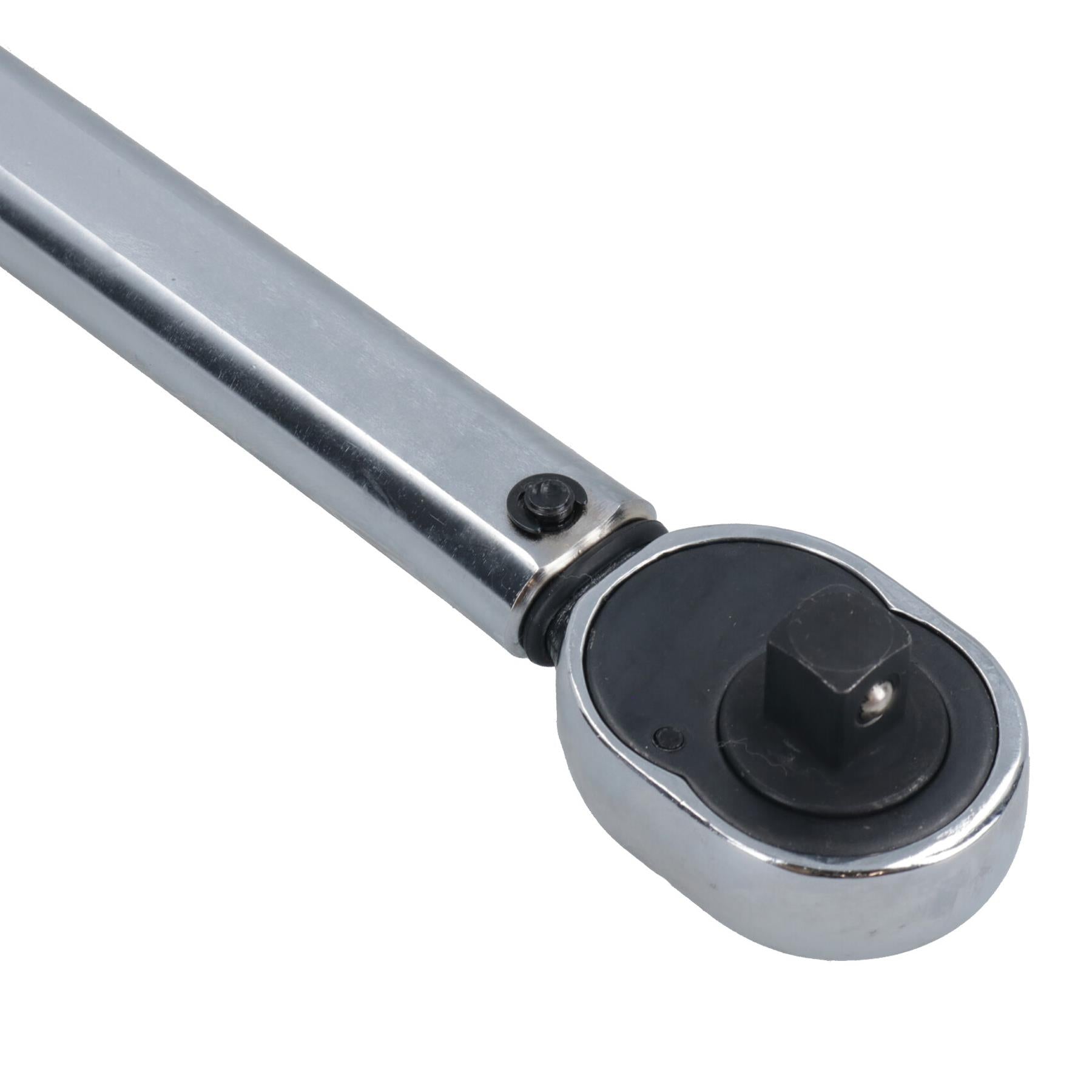 Kalibrierter Drehmomentschlüssel mit Ratsche und 1/2-Zoll-Antrieb + Zubehör 28Nm – 210Nm