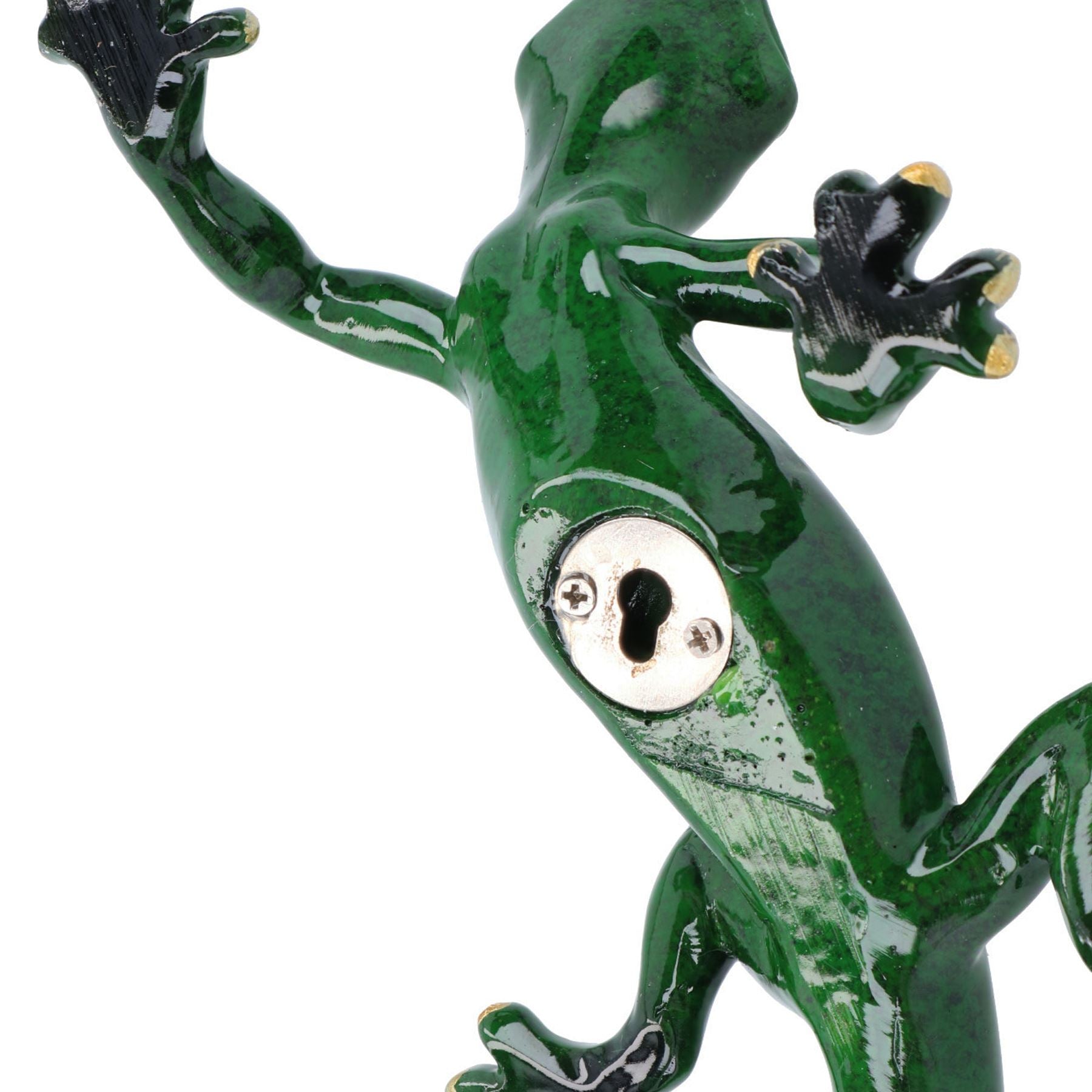 Grüne Gecko Eidechse Harz Wand Schuppen Skulptur Statue Ornament Haus voller Set