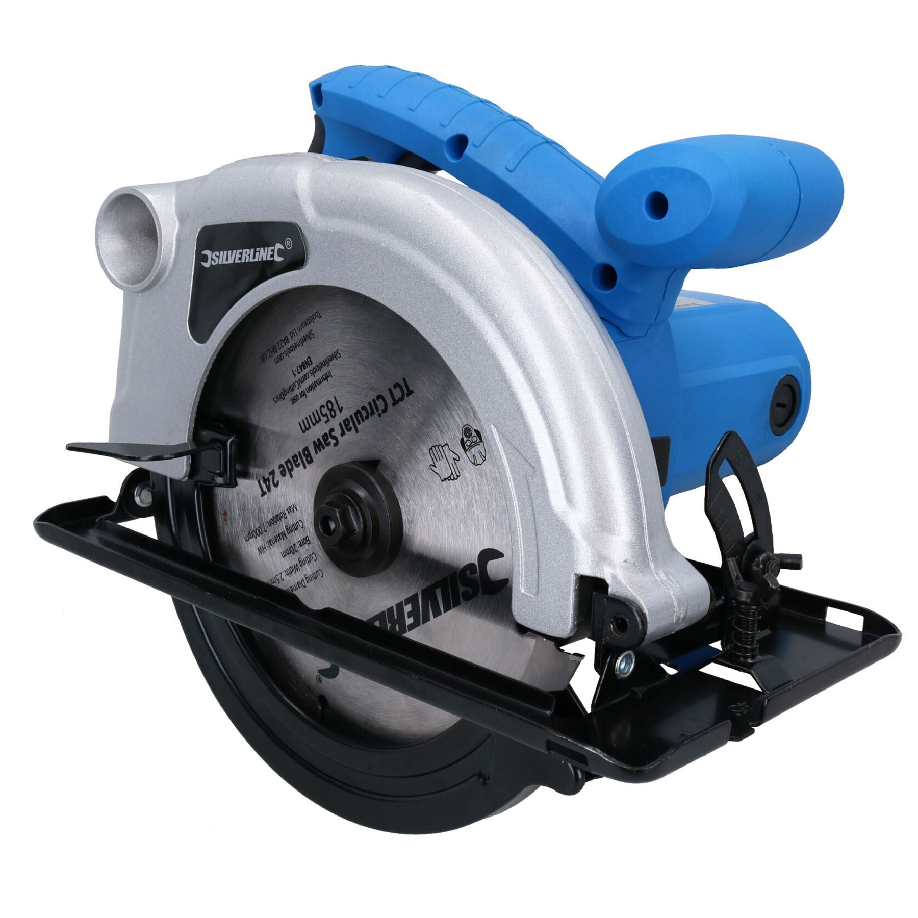 Scie circulaire portative compacte 1200 W Lame à pointe en carbure de tungstène 185 mm