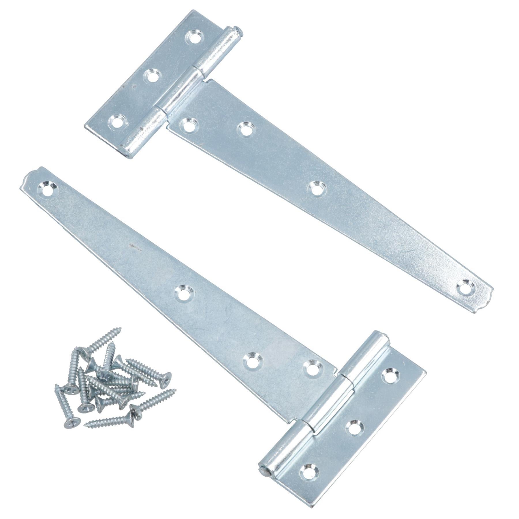 Heavy Duty T Tee Hinge For Sheds Gates Doors Zinc Plated Finish 4 – 18 Inch