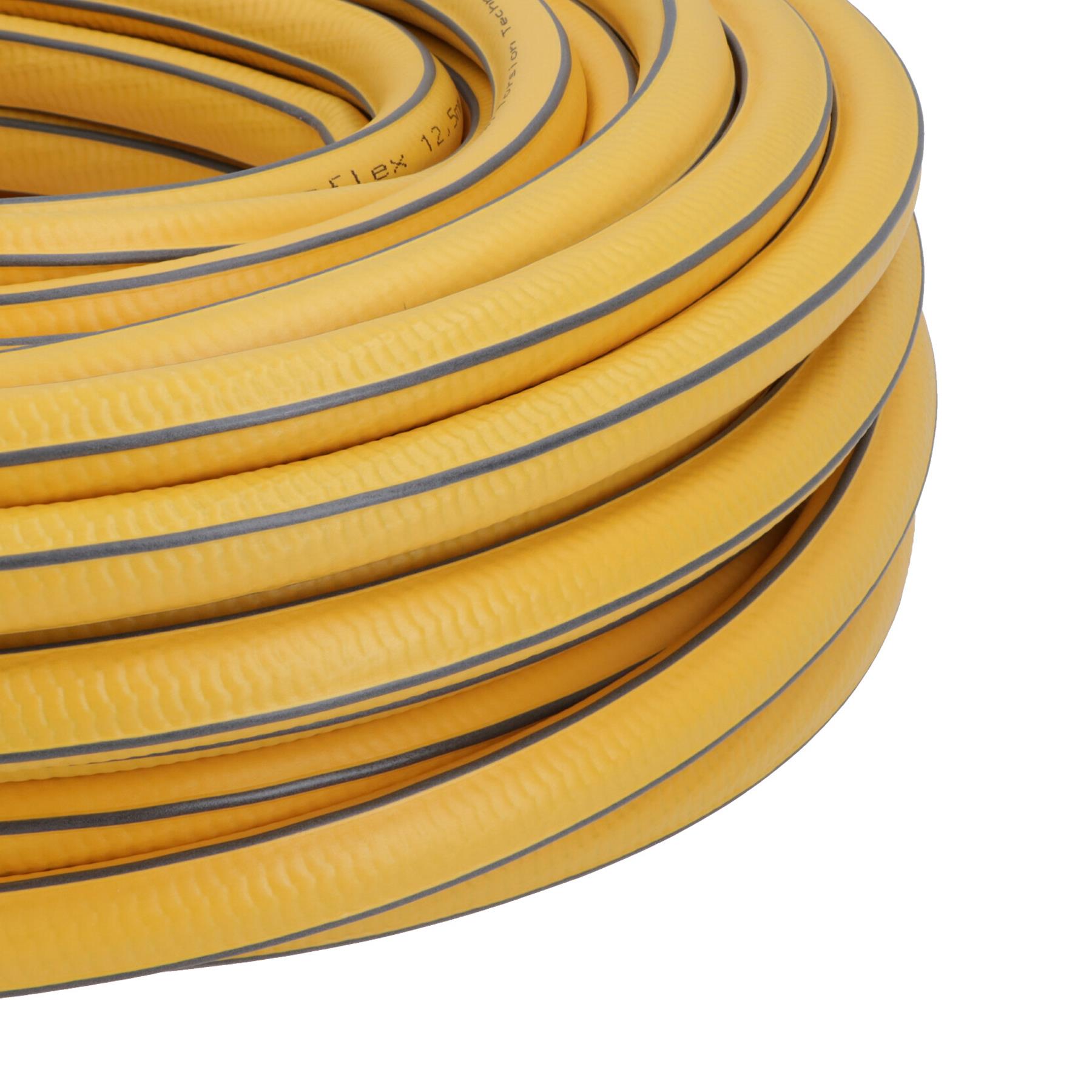 Flexible Garden Hose Pipe Reel Reinforced Watering Ultra Flex Hosepipe PVC 30m