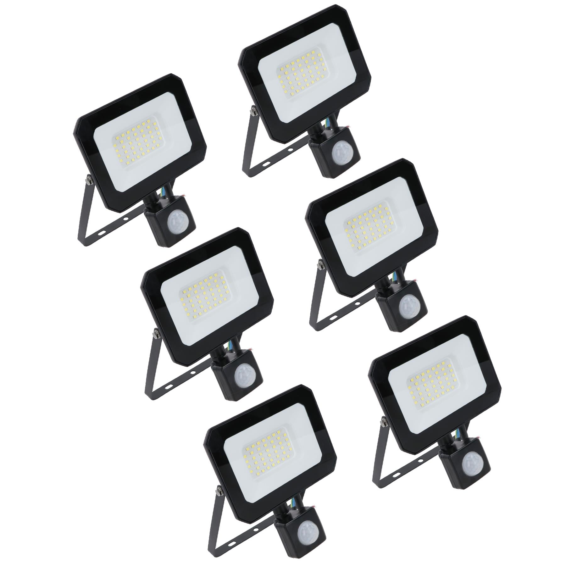 30 Watt LED Mini Floodlight With Sensor Lighting 2400 Lumens IP65 + Bracket