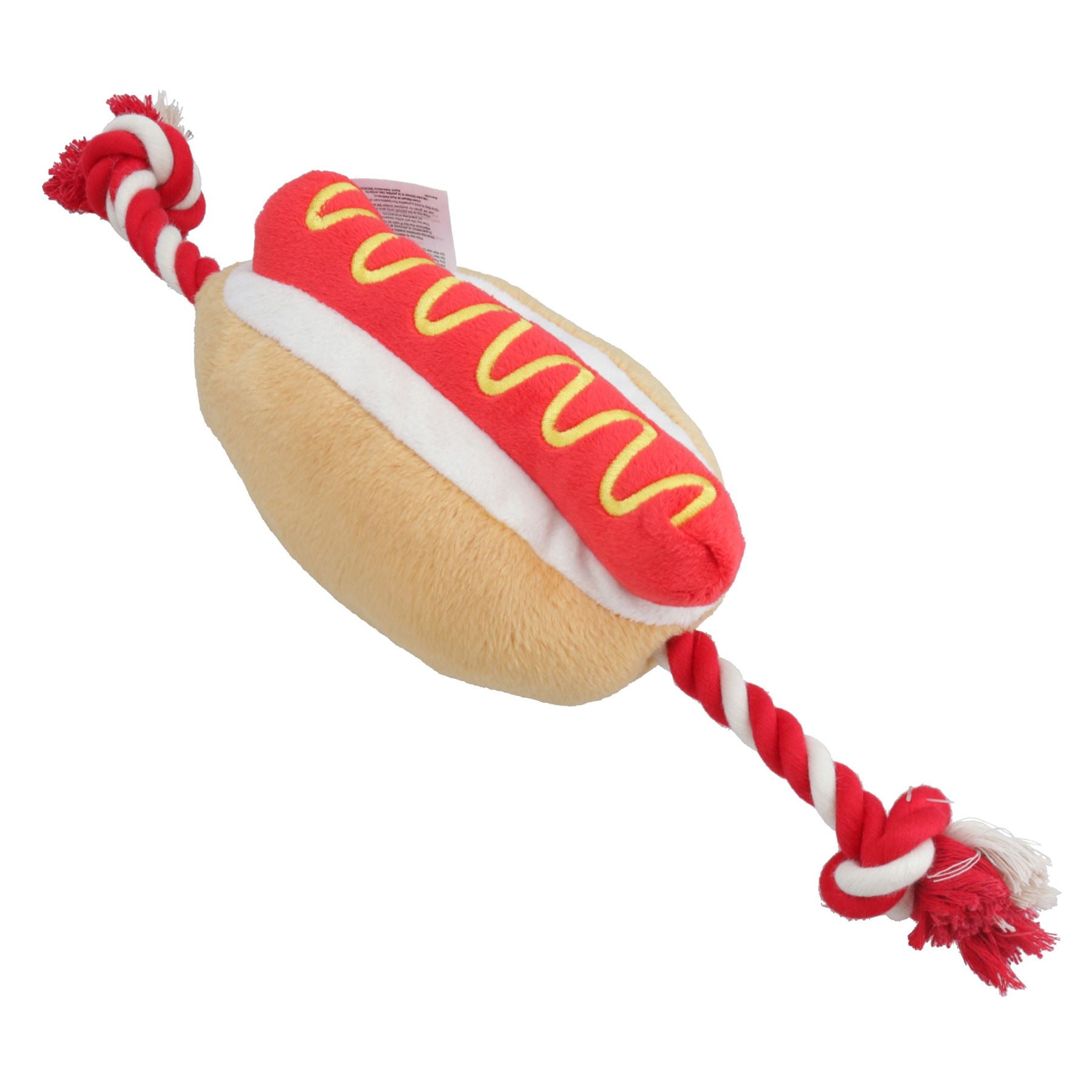 Cadeau pour chiot pour chien, jouet couineur en peluche douce sur le thème de la nourriture pour hot-dog