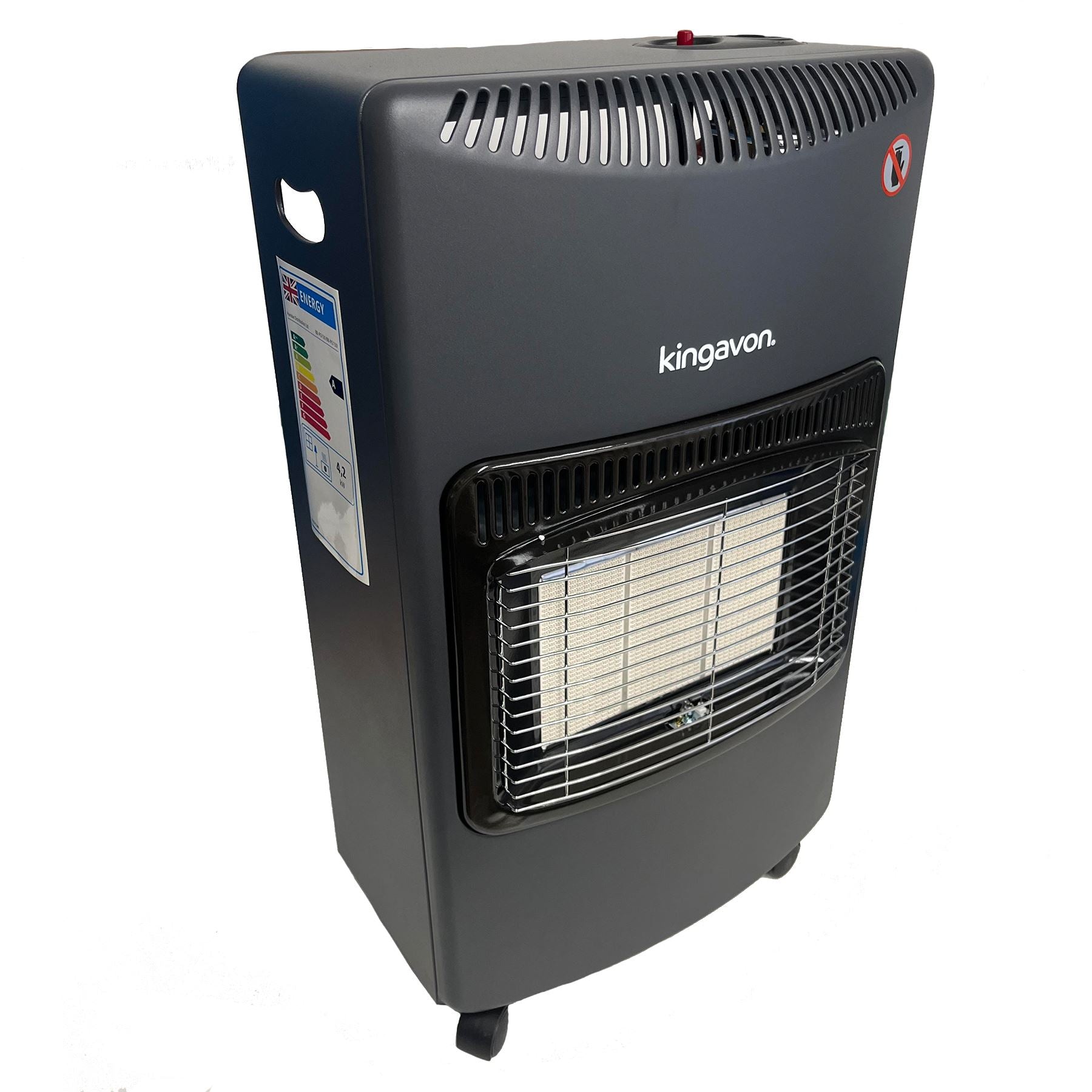 4.2KW Portable Butane Gas Cabinet Space Heater with Push on Regulator