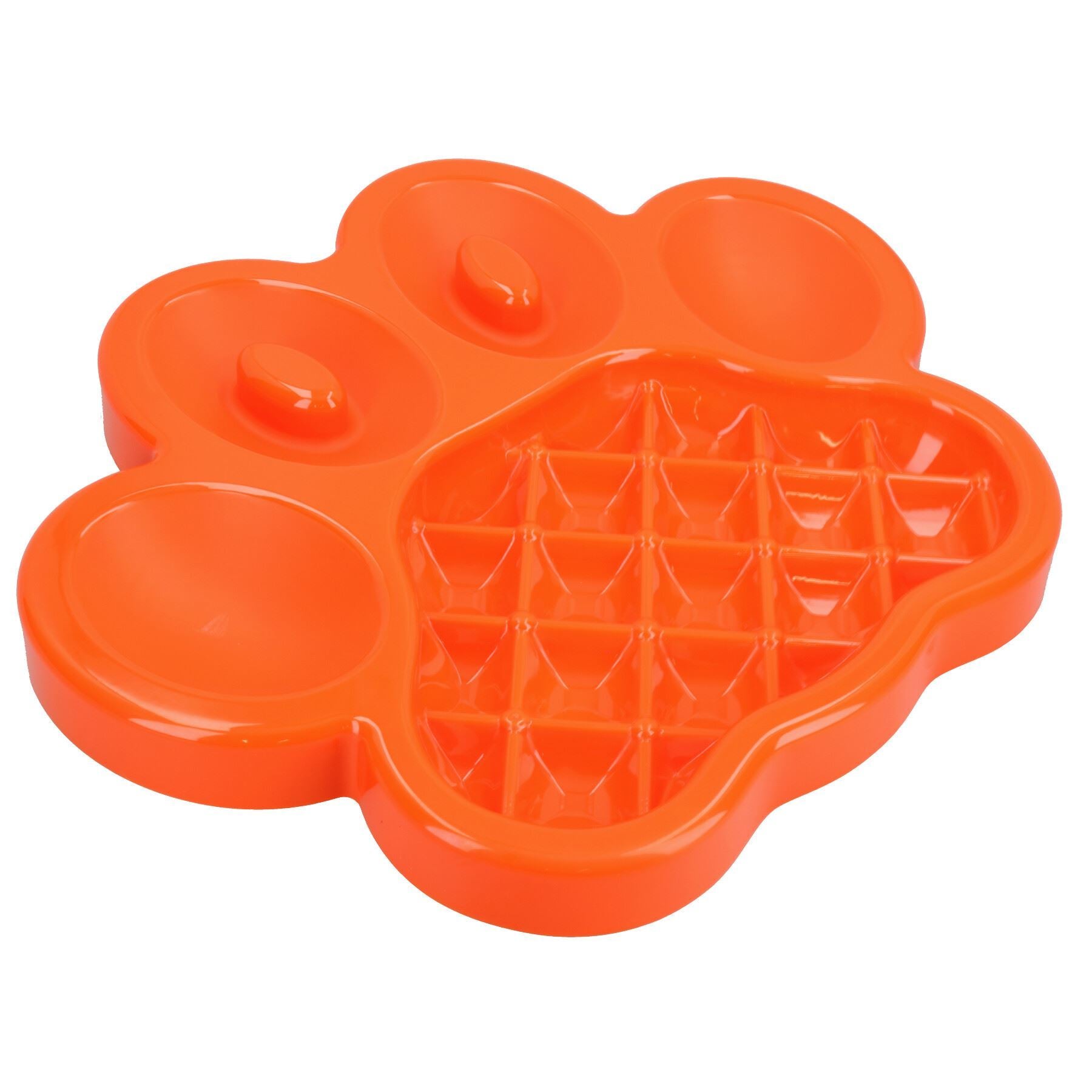 2PK Orange Interactive Dog Slow Feeder Food Accessories Control Fast Eating