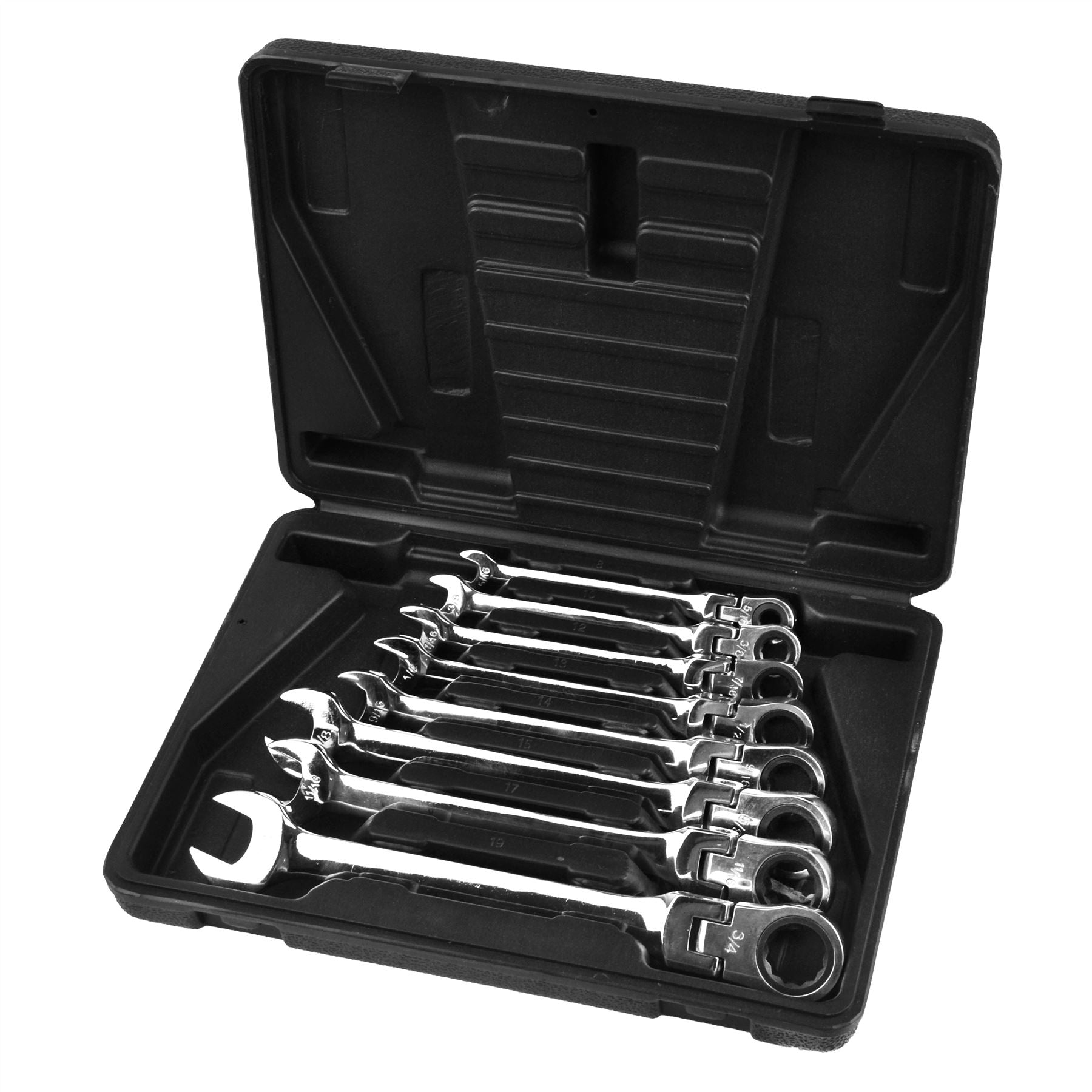 Jeu de clés à cliquet flexibles Imperial SAE AF UNF/UNC 5/16" - 3/4" 8 pièces TE493