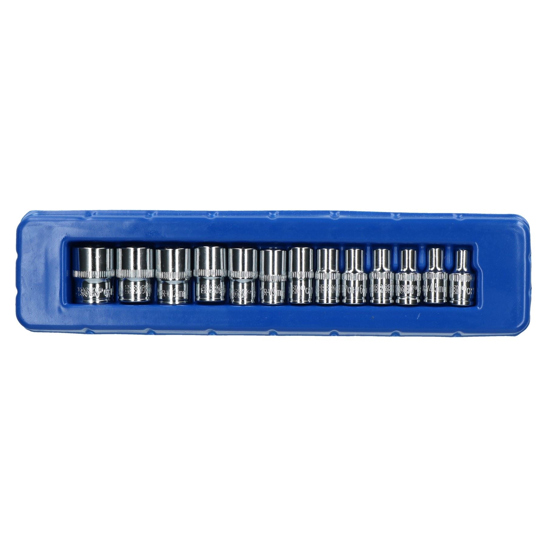 Douilles métriques peu profondes MM à entraînement 1/4" à 6 pans simples 4 mm - 14 mm 13 pièces