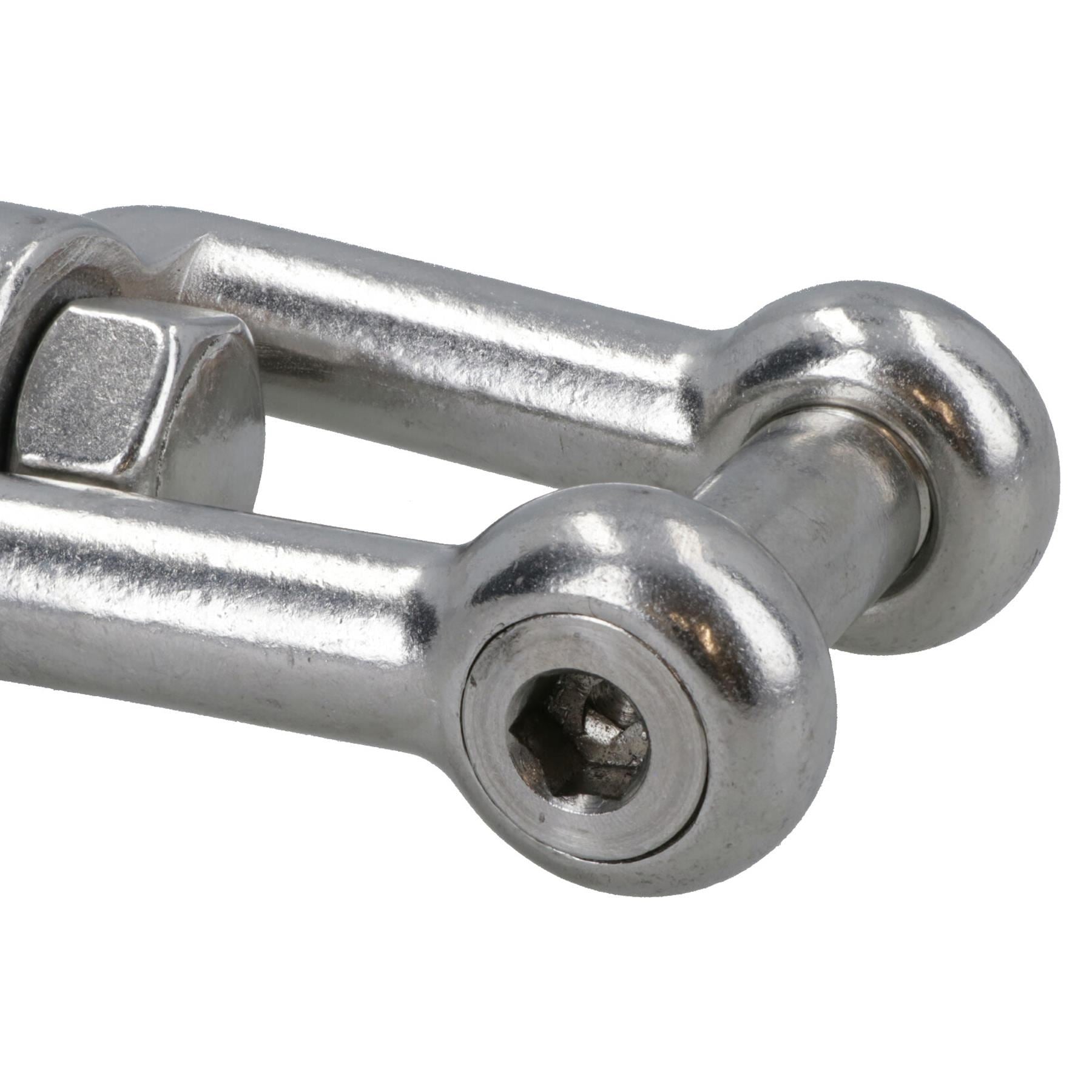 Swivel Shackle Anchor Chain 16mm Jaw Hexagonal Socket 316 Stainless Steel