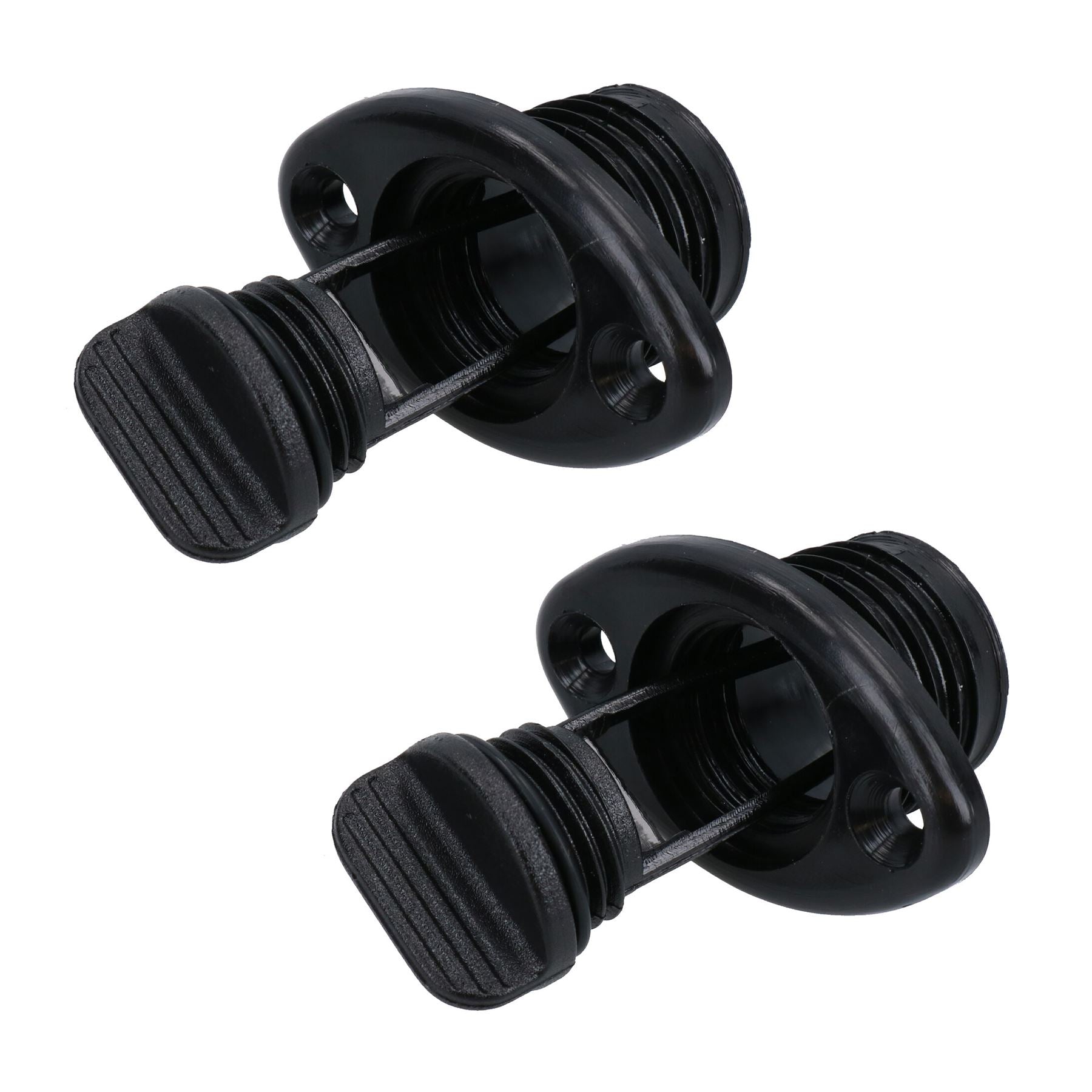 Lot de 2 bouchons de vidange pour bateau, raccord pour kayak, hors-bord, nervure, tableau arrière