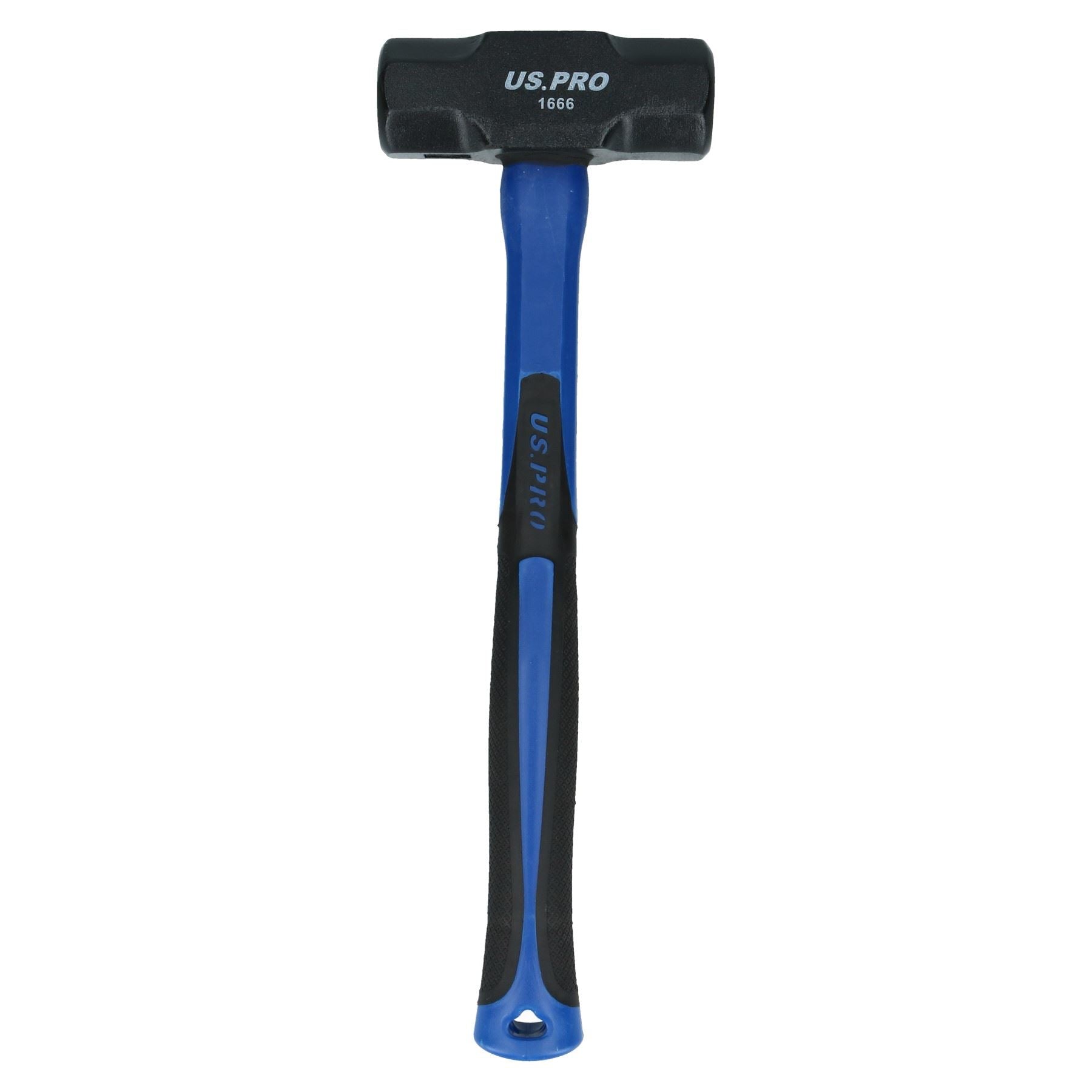 Doppelseitiger Vorschlaghammer / Lumpenhammer, TPR-Griff, Fiberglasschaft, 4 lb, US Pro AT041