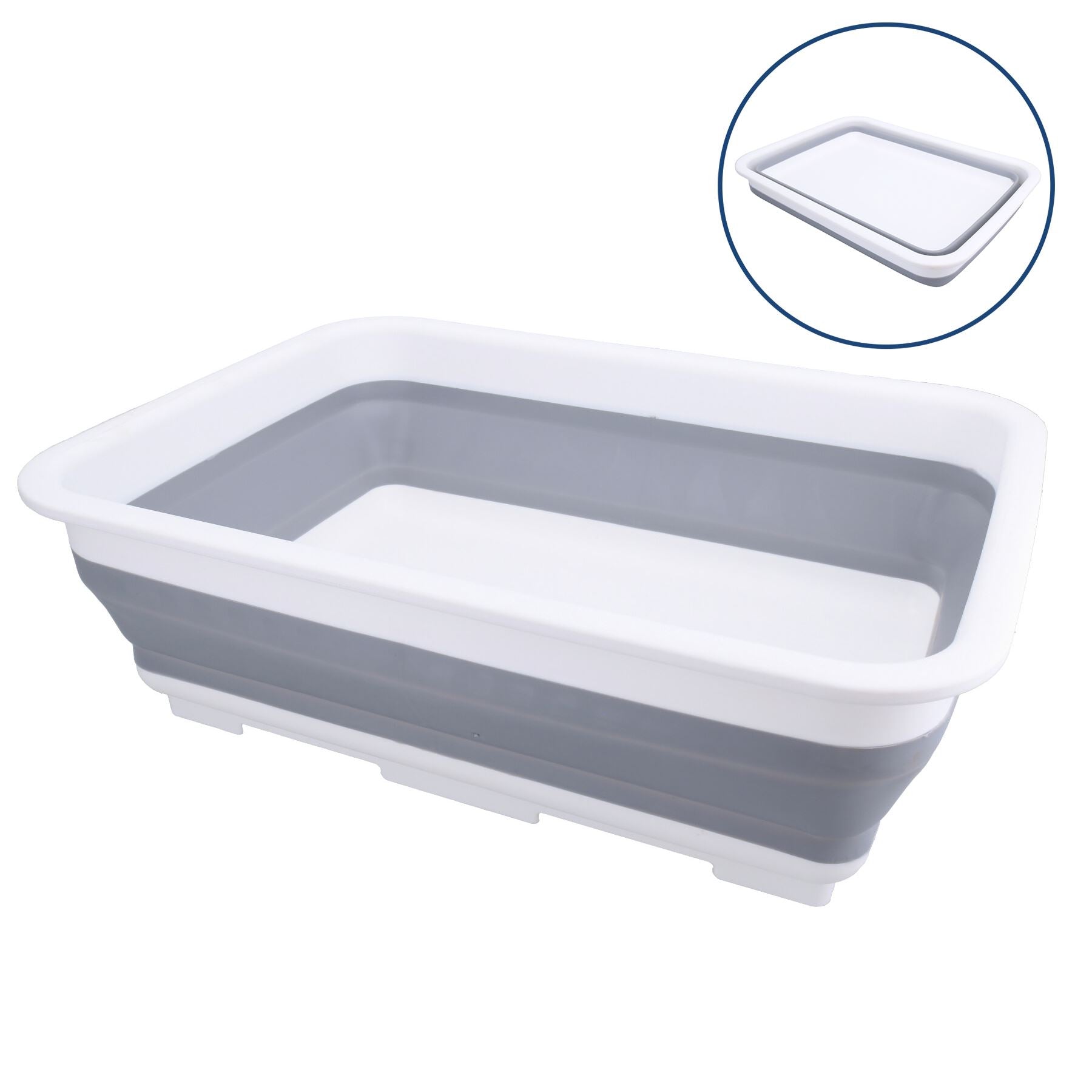 Collapsible Washing up Basin Pop up Bowl for Camping Caravan 7 Litre Capacity