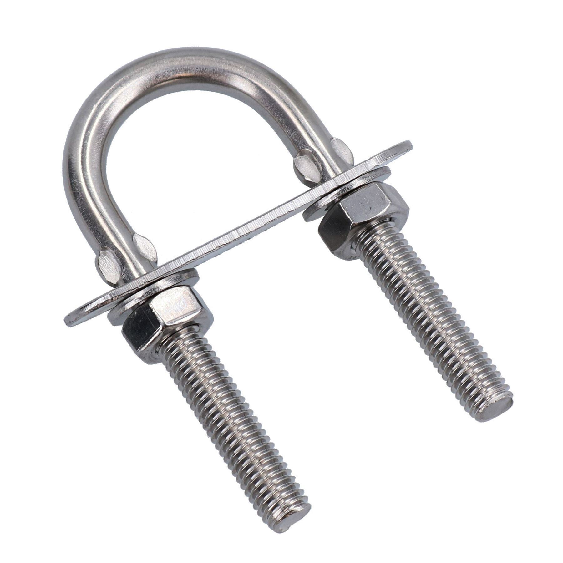 Boulons en U / Boulons en N M8 28 mm x 75 mm en acier inoxydable de qualité marine pour remorque de bateau