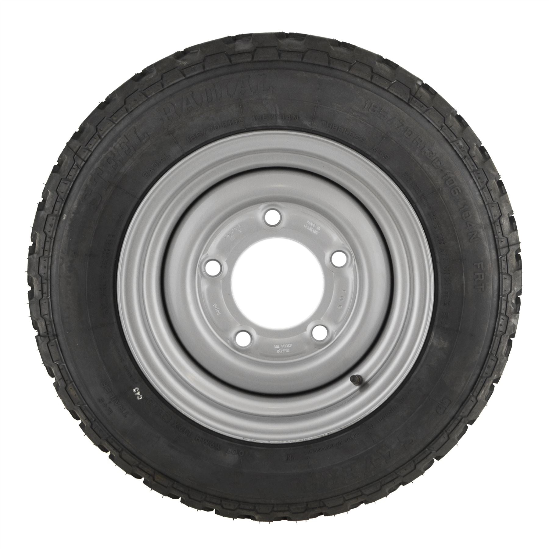 13" Wheel & Tyre for Indespension 3500kg Plant Trailer 185/70 R13
