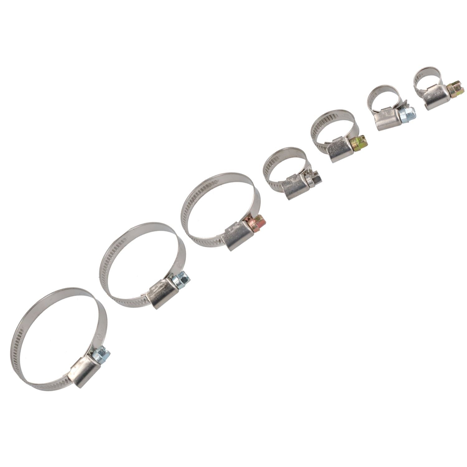 Assortiment de colliers de serrage pour tuyaux Jubilee pour air, eau, carburant, gaz, 8 mm – 60 mm, 70 pièces