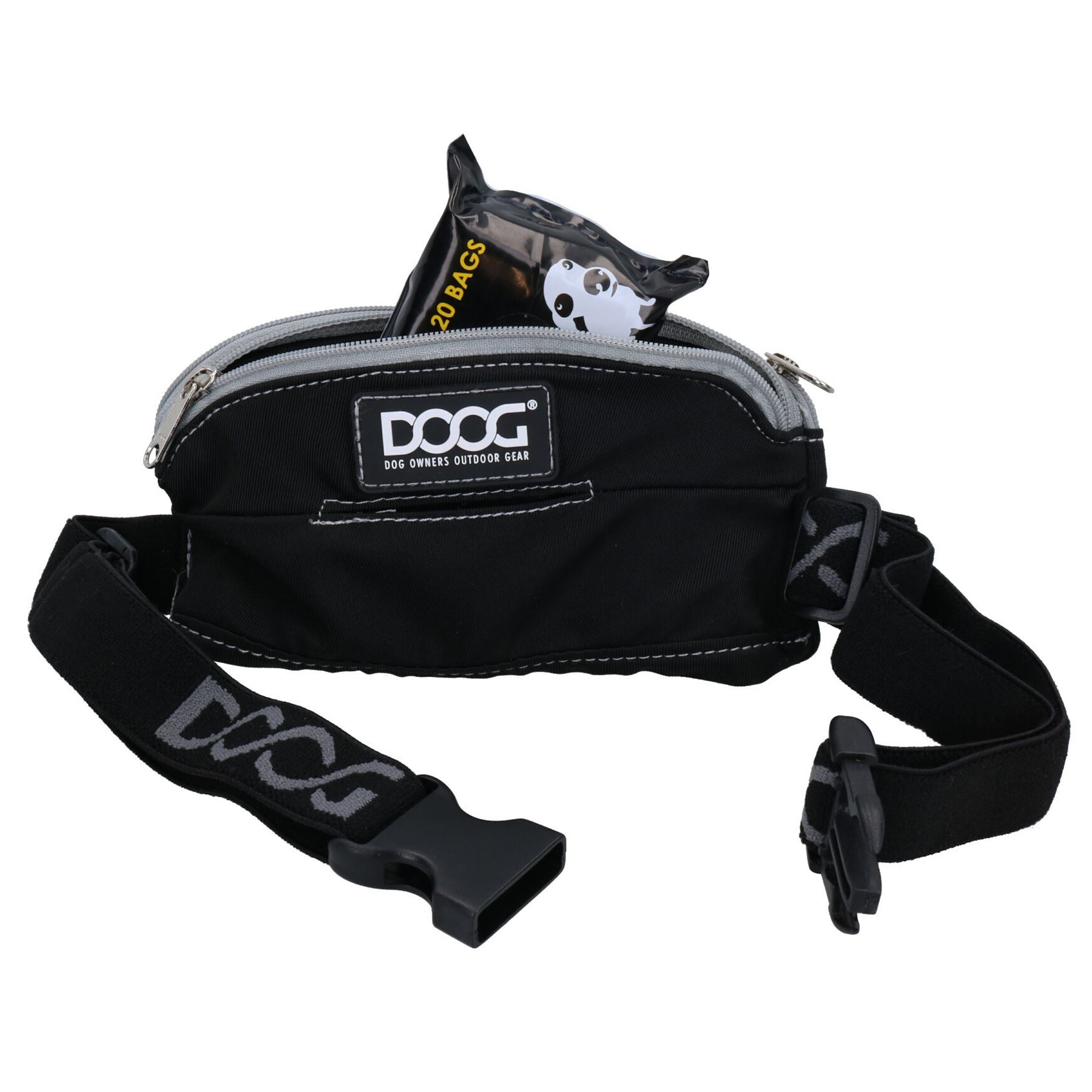 Black Dog Walking Running Walkie Mini Belt Bag Treat Bag Dog Puppy Lover Gift