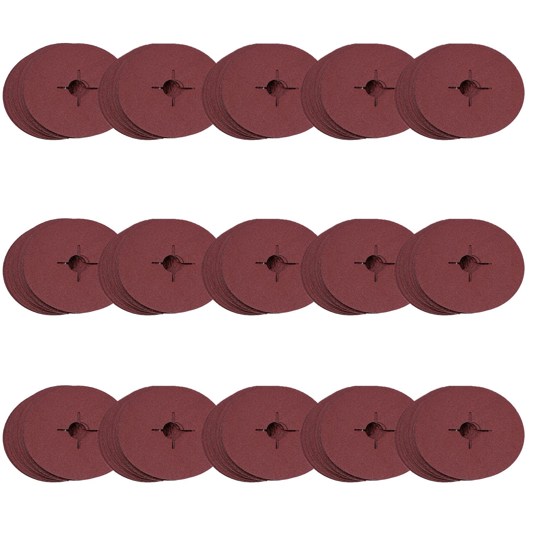 115 mm Faser-Schleifscheiben, Körnung 60, mittlere Scheibe für 4-1/2-Zoll-Stützteller