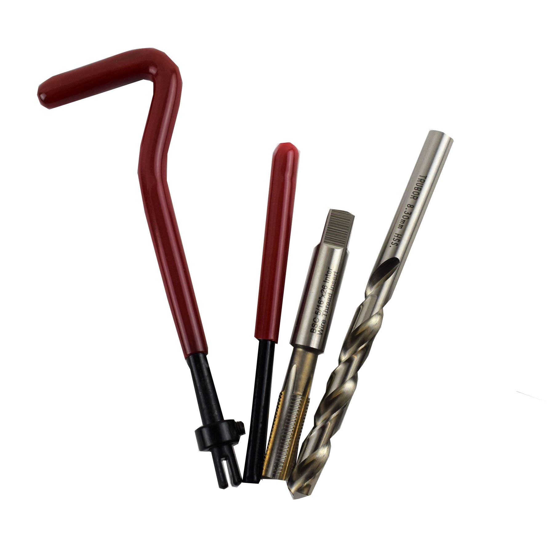 5/16" x 26 BSC Thread Tap Repair Cutter Kit Helicoil Damaged Threads 14pc Kit