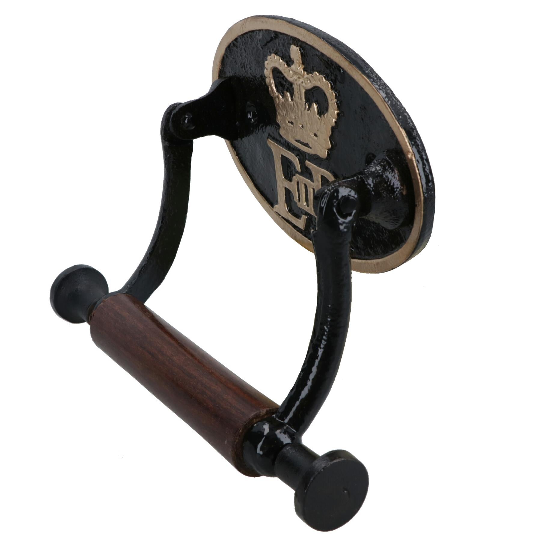 ER Royal Toilet Roll Paper Holder Antique Style Metal Loo WC Bathroom Home