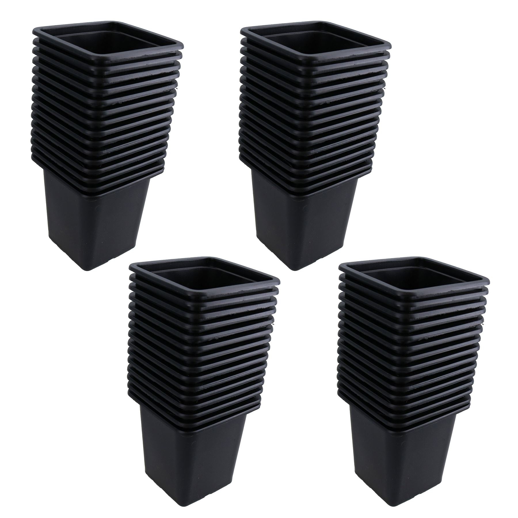 Mini pots de graines de fleurs en plastique pour plantes, pots de 7 cm, plateaux de jardin carrés, semis de graines